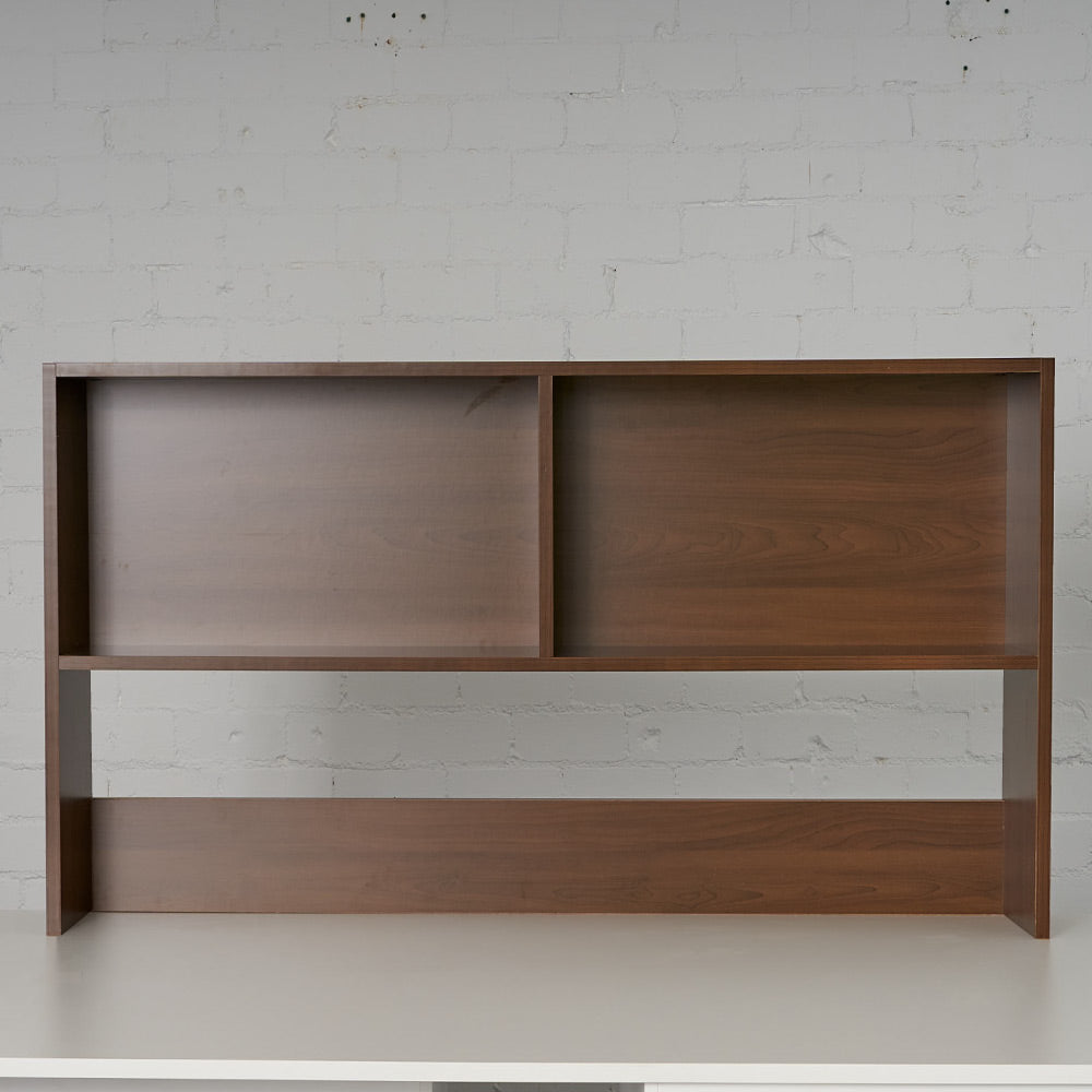 Bench Bookcase in elm finish