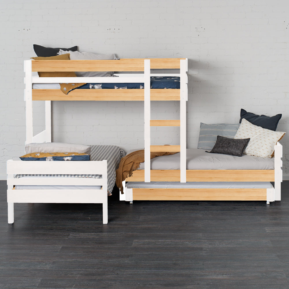 Mid-Line Long-Wall Bunk Bed with Standard Bed