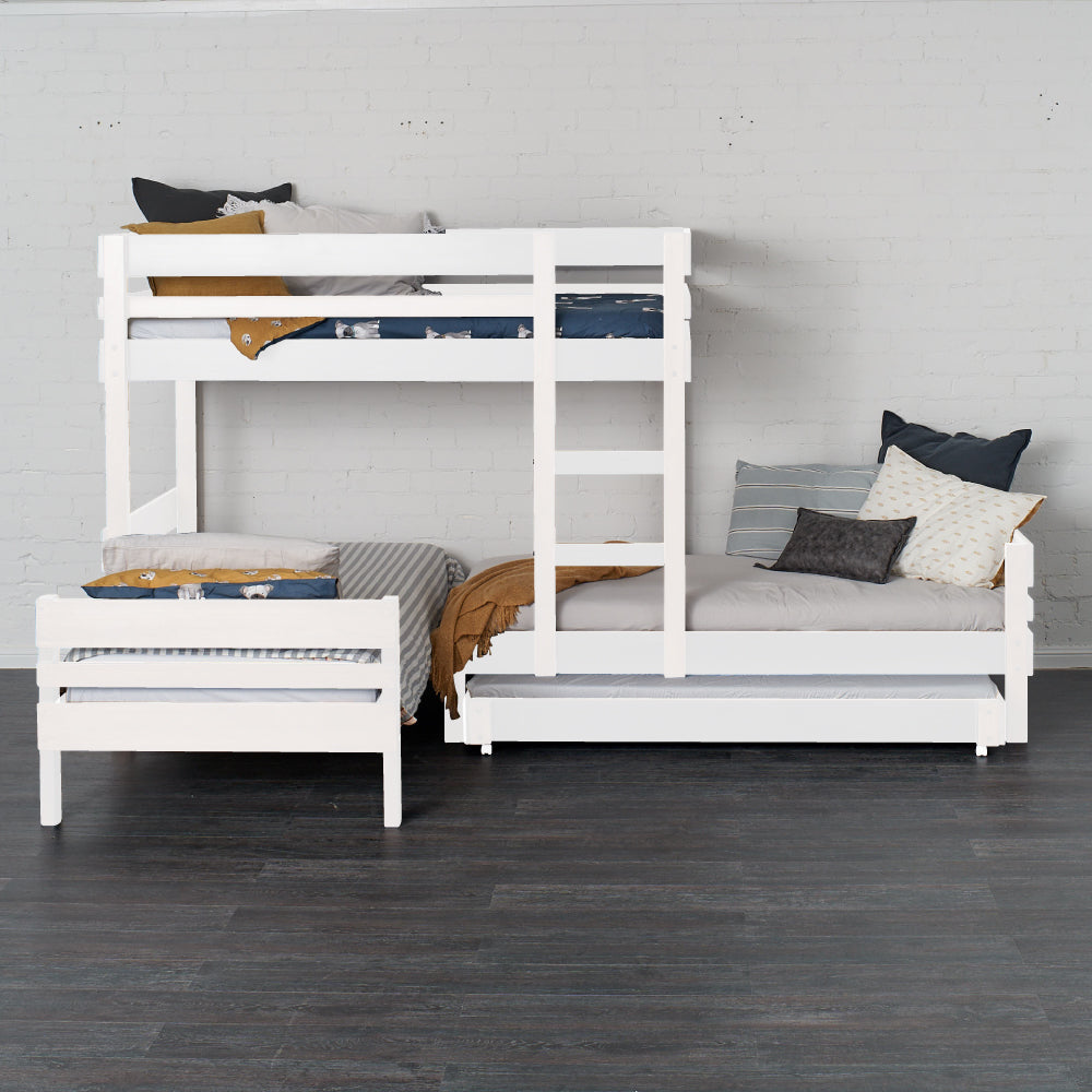Mid-Line Long-Wall Bunk Bed with Standard Bed