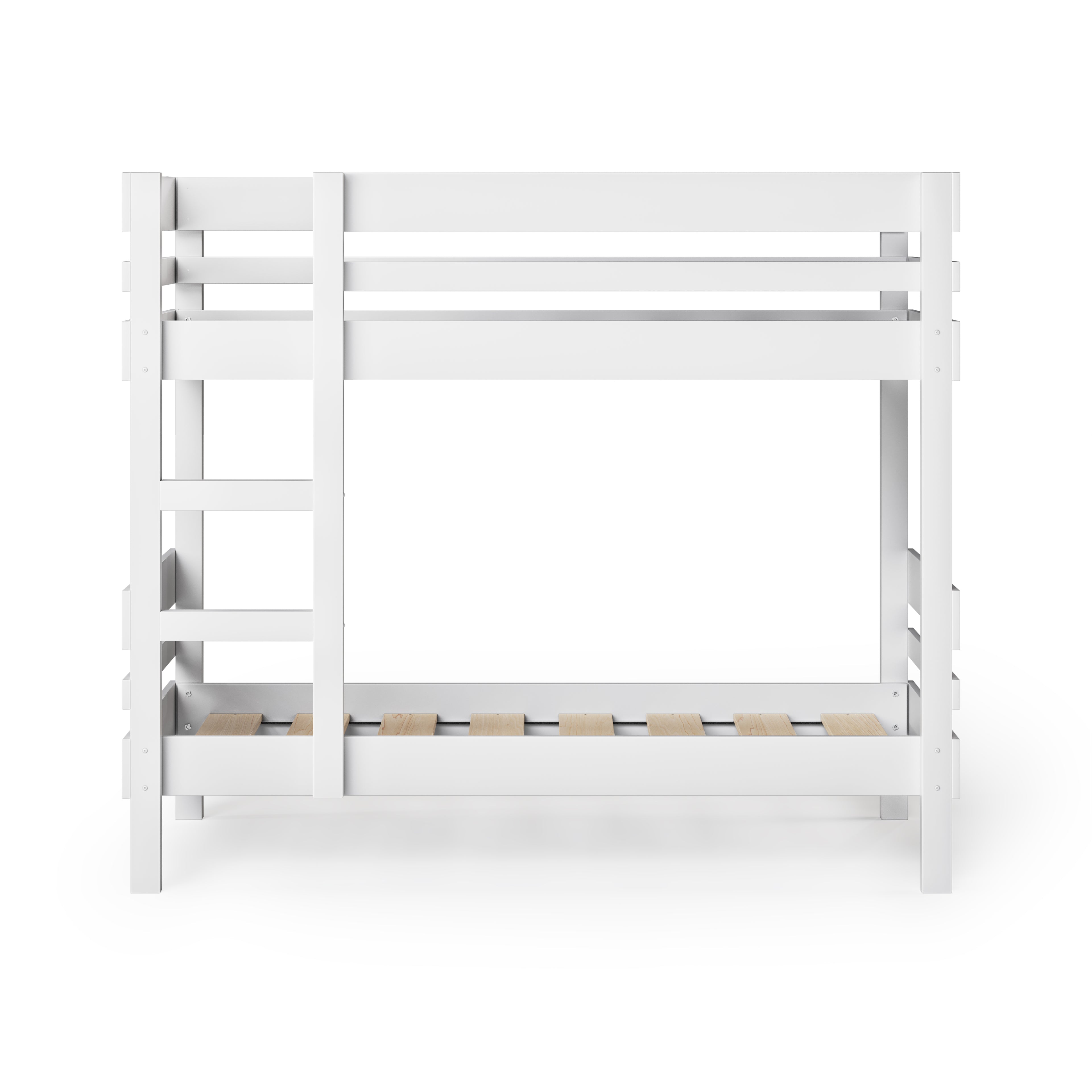 Side ladder bunk bed undressed
