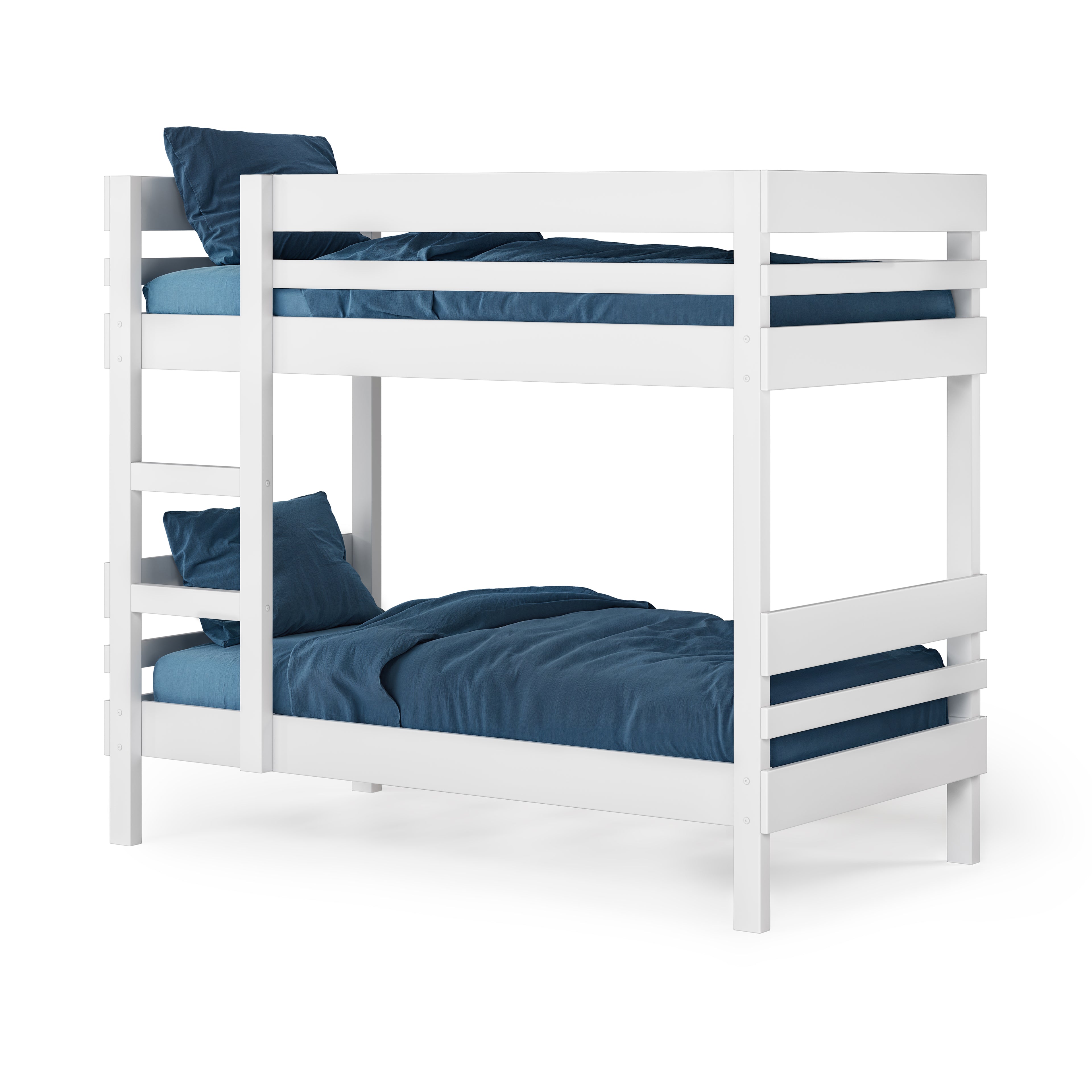side ladder bunk bed on angle