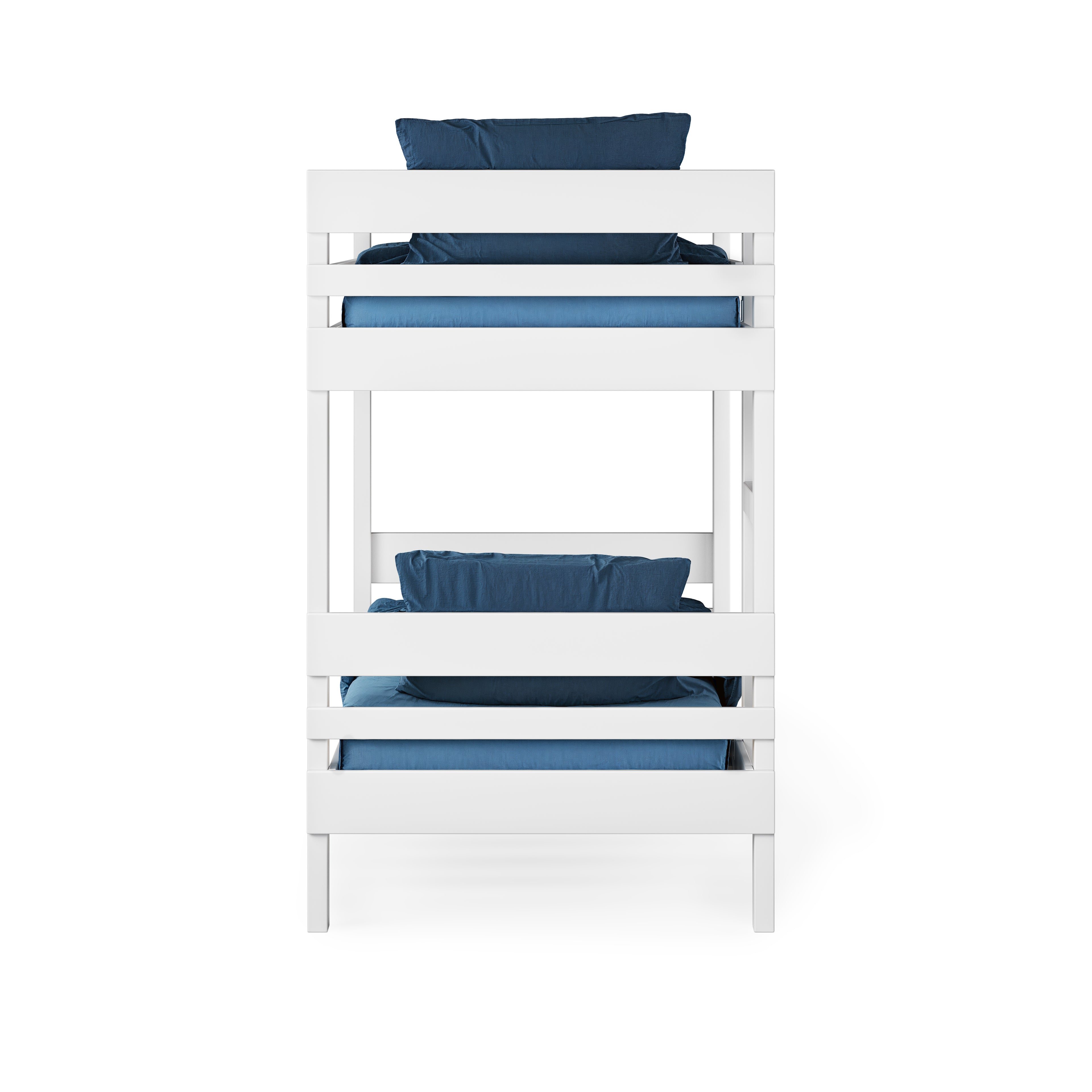 side ladder bunk bed end view