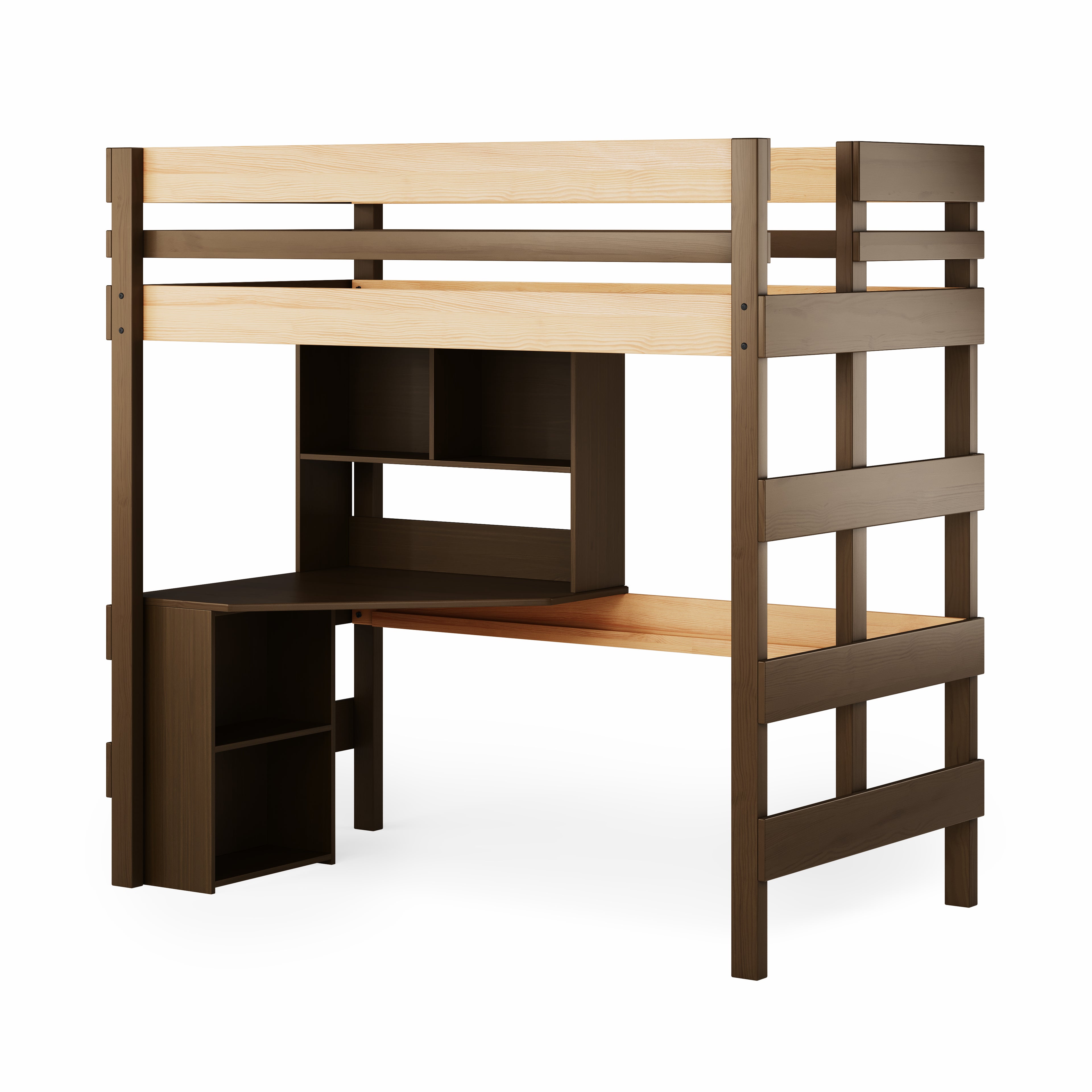 Loft Bed Quad Desk Space Saver