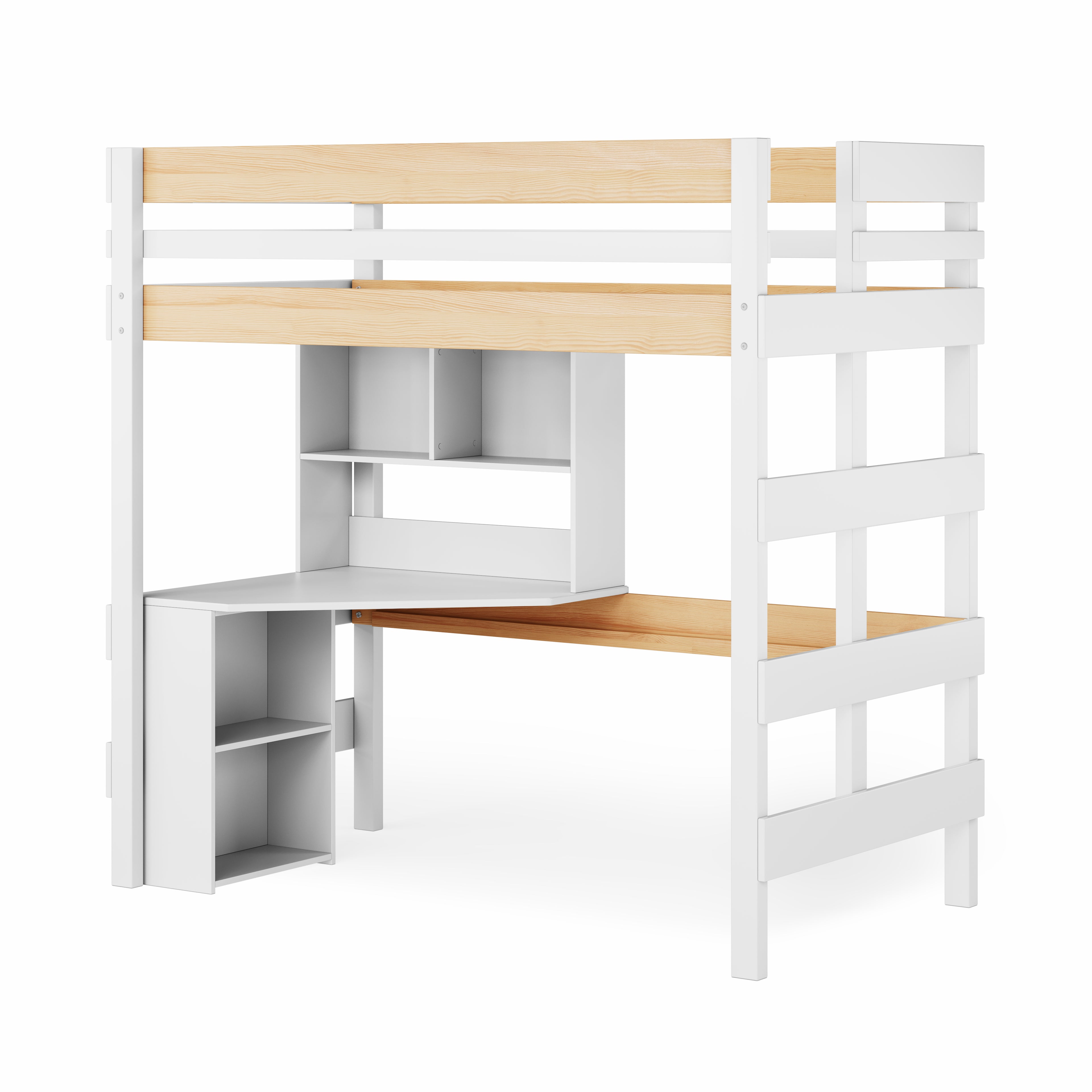 Loft Bed Quad Desk Space Saver