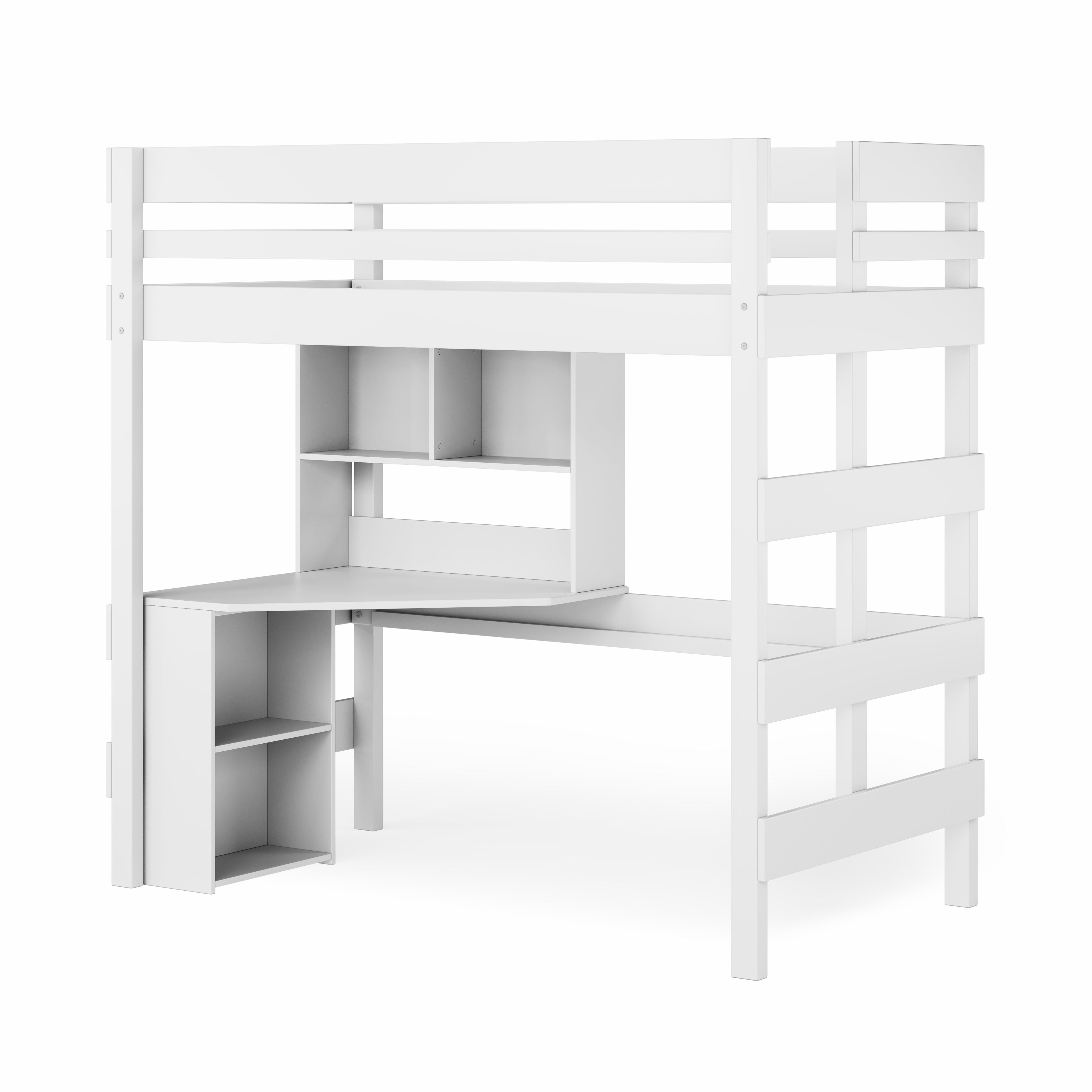 Loft Bed Quad Desk Space Saver