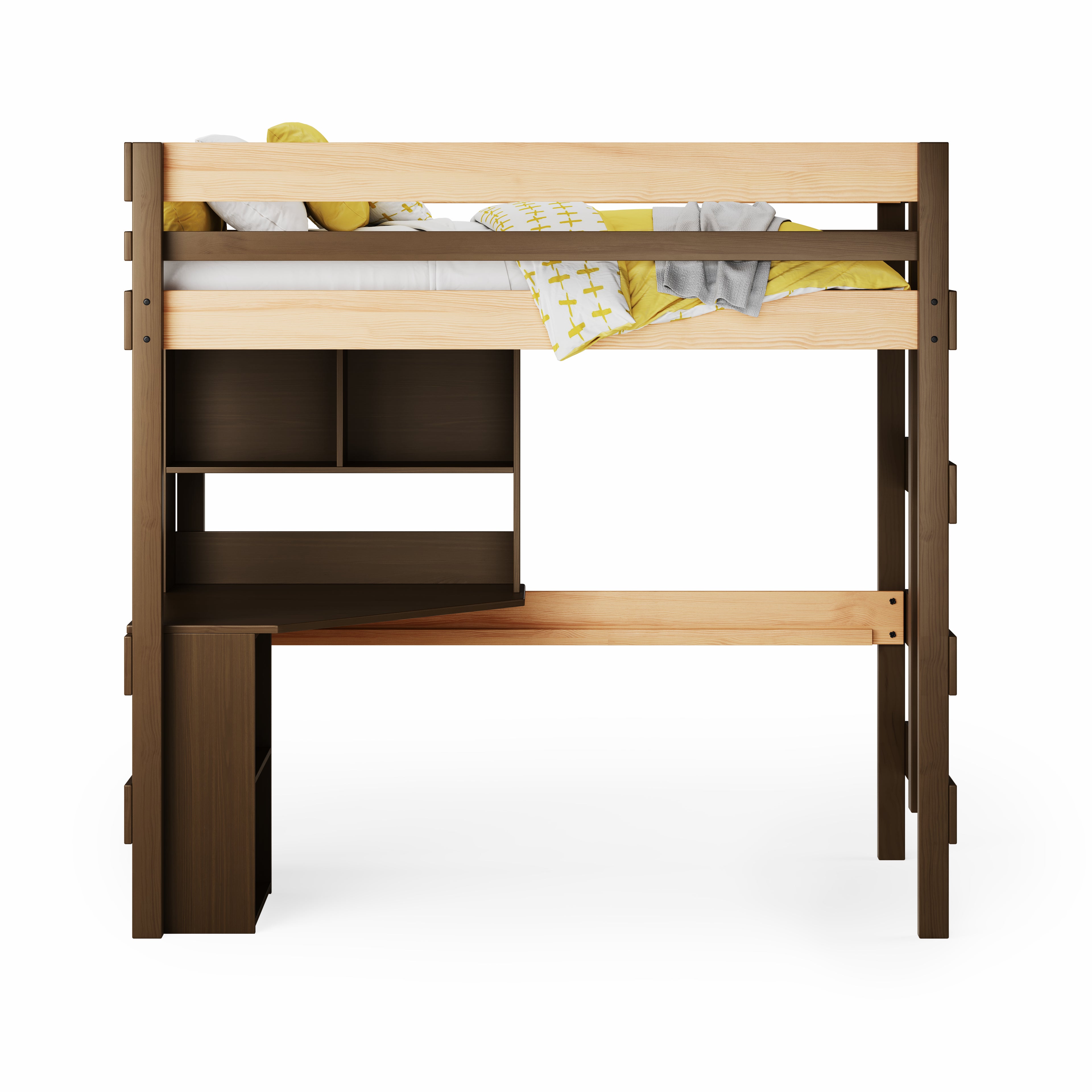 Loft Bed Quad Desk Space Saver