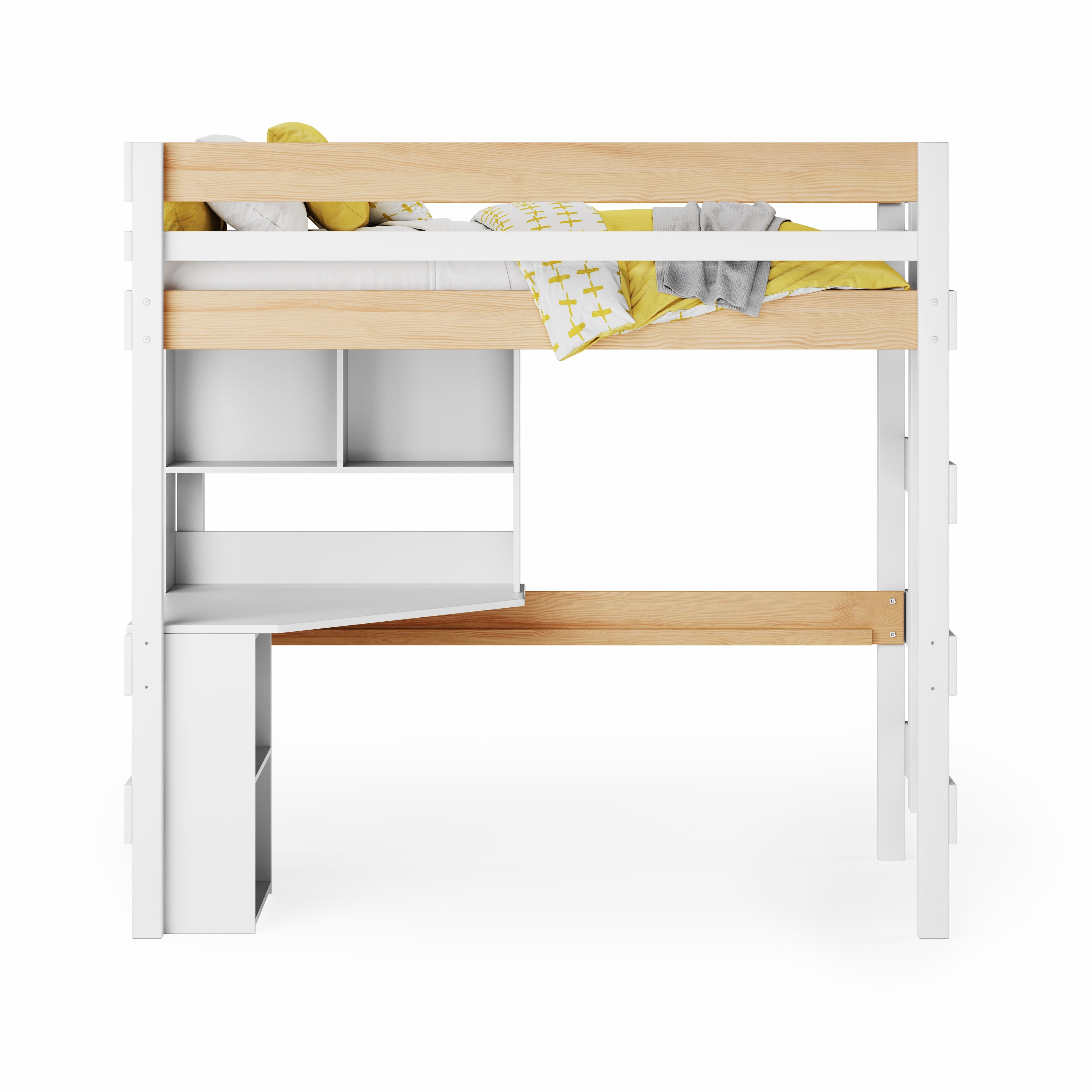 Loft Bed Quad Desk Space Saver
