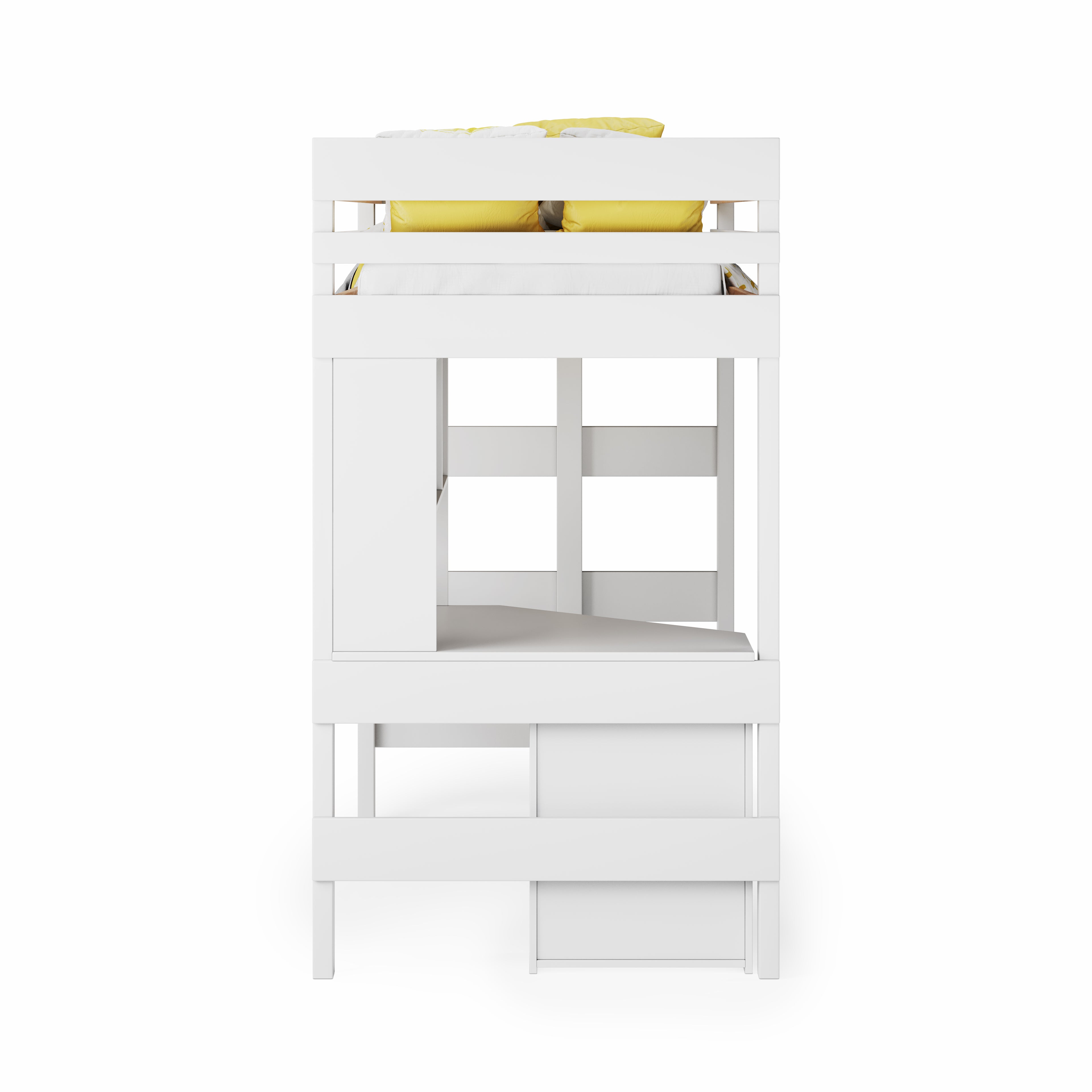 Loft Bed Quad Desk Space Saver
