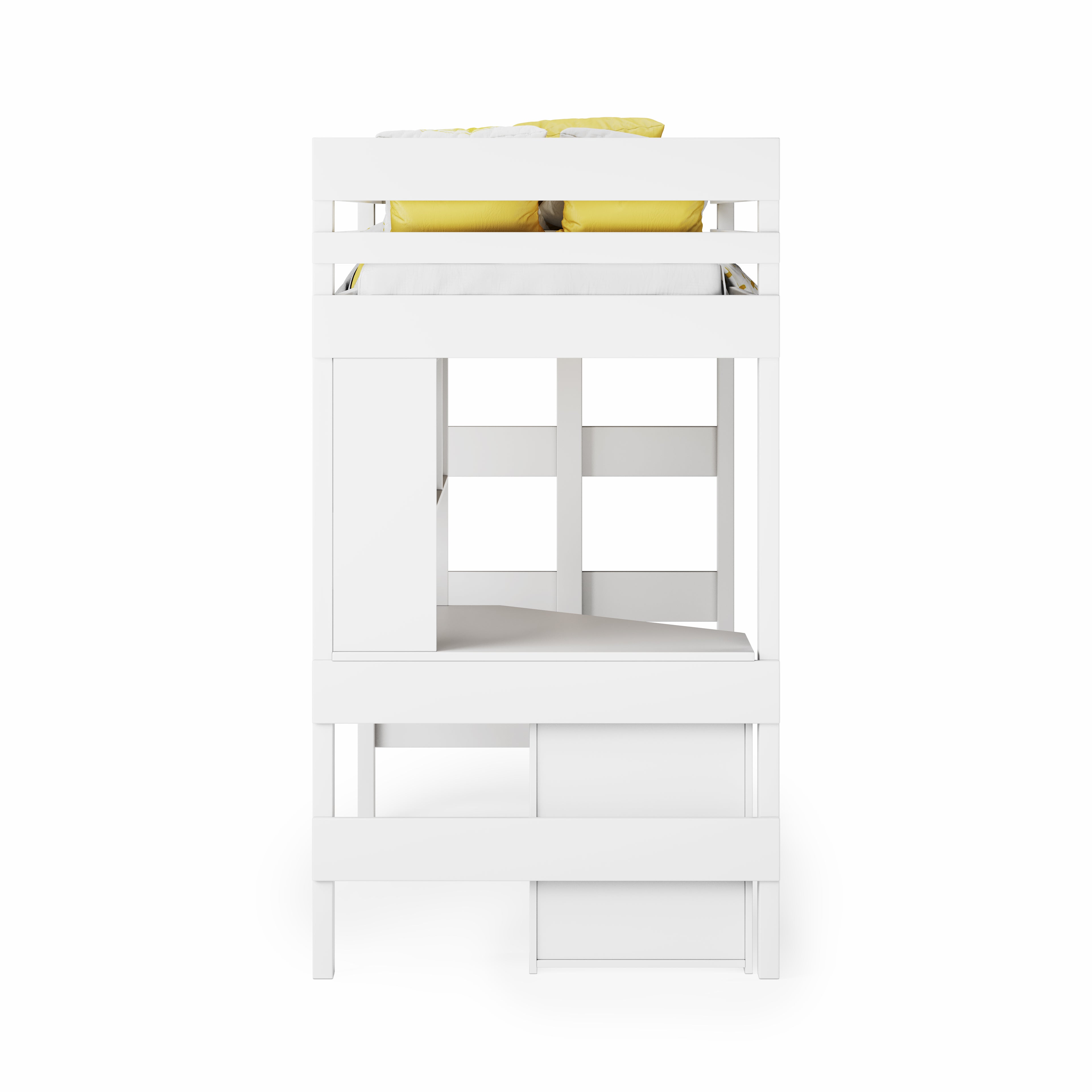 Loft Bed Quad Desk Space Saver