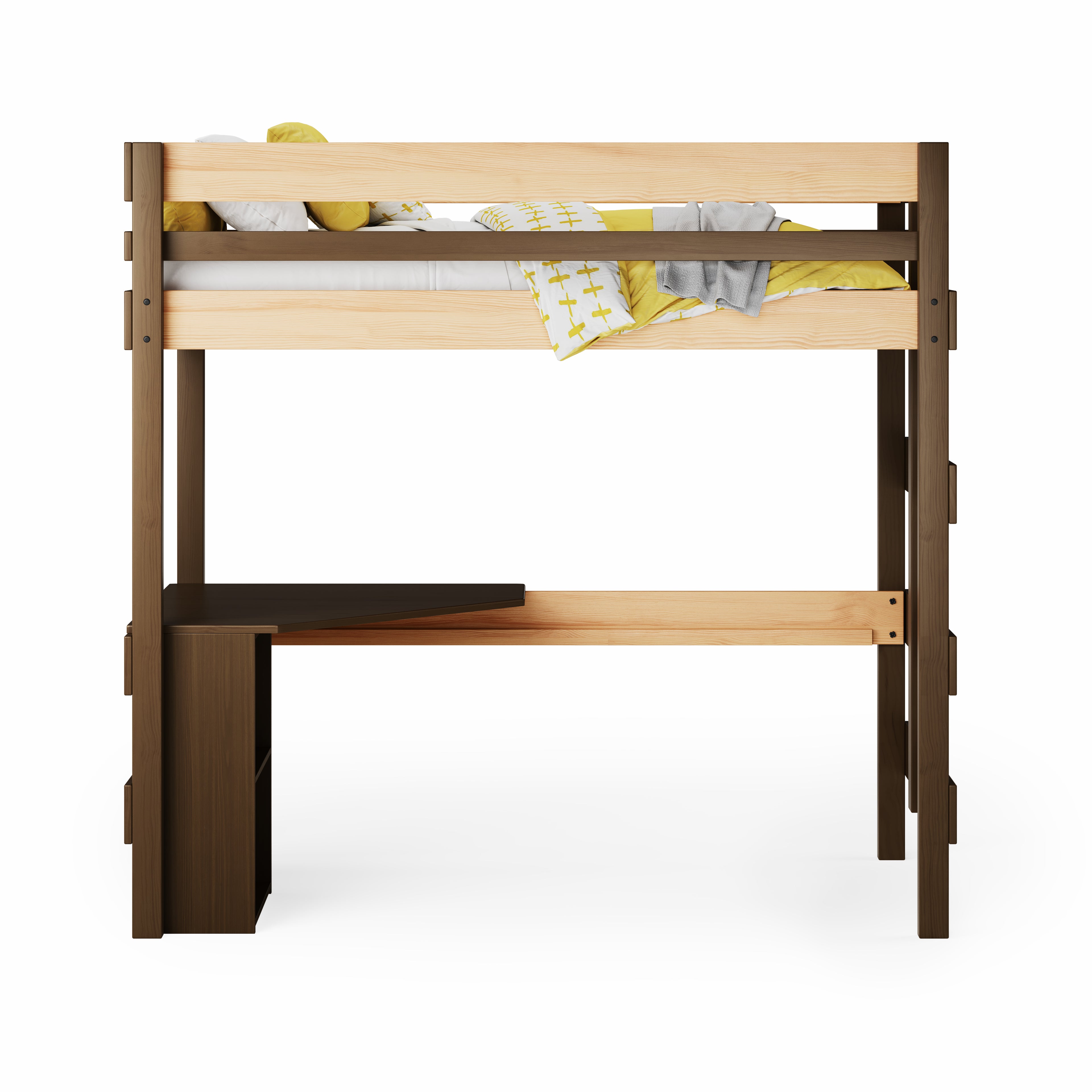 Loft Bed Quad Desk Space Saver
