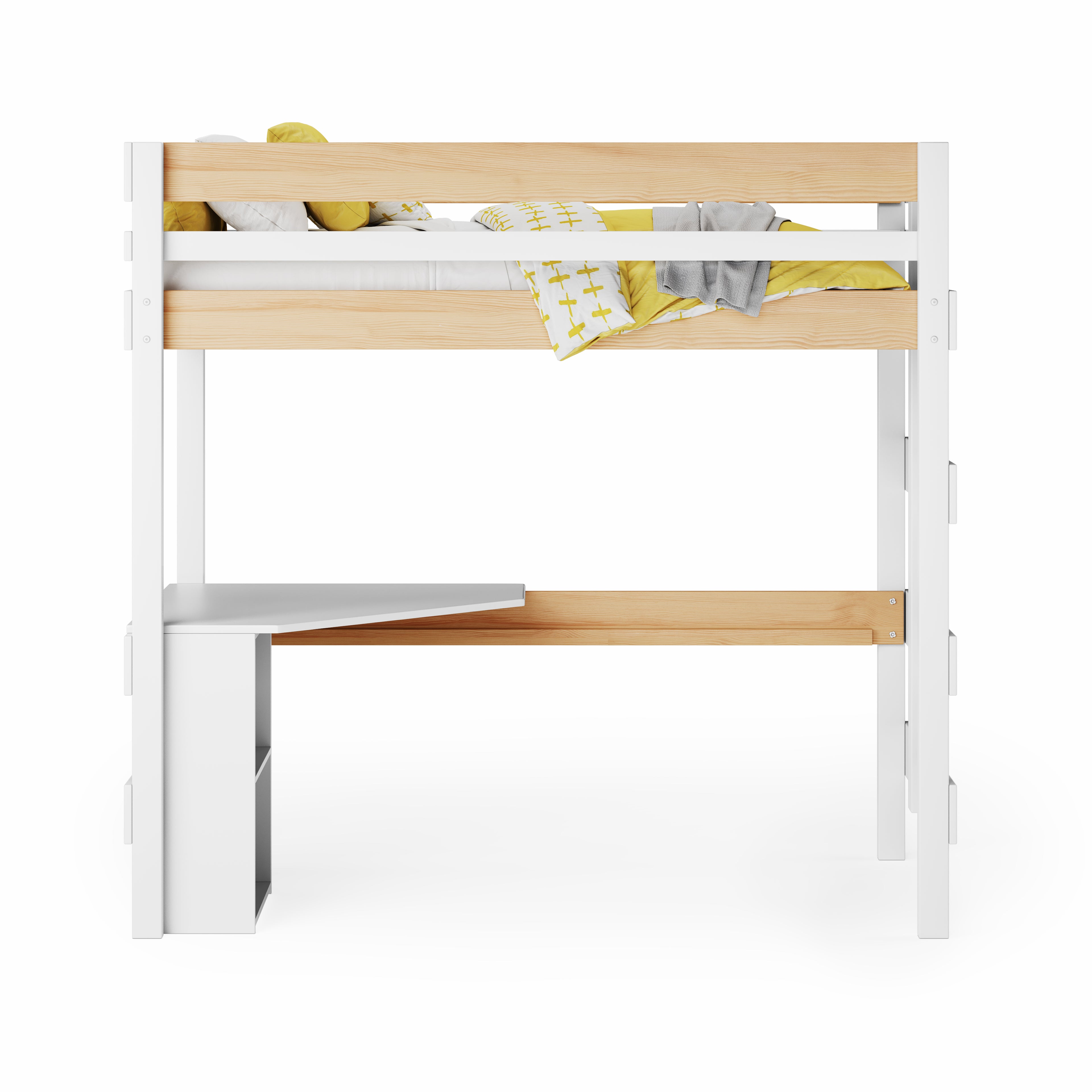 Loft Bed Quad Desk Space Saver