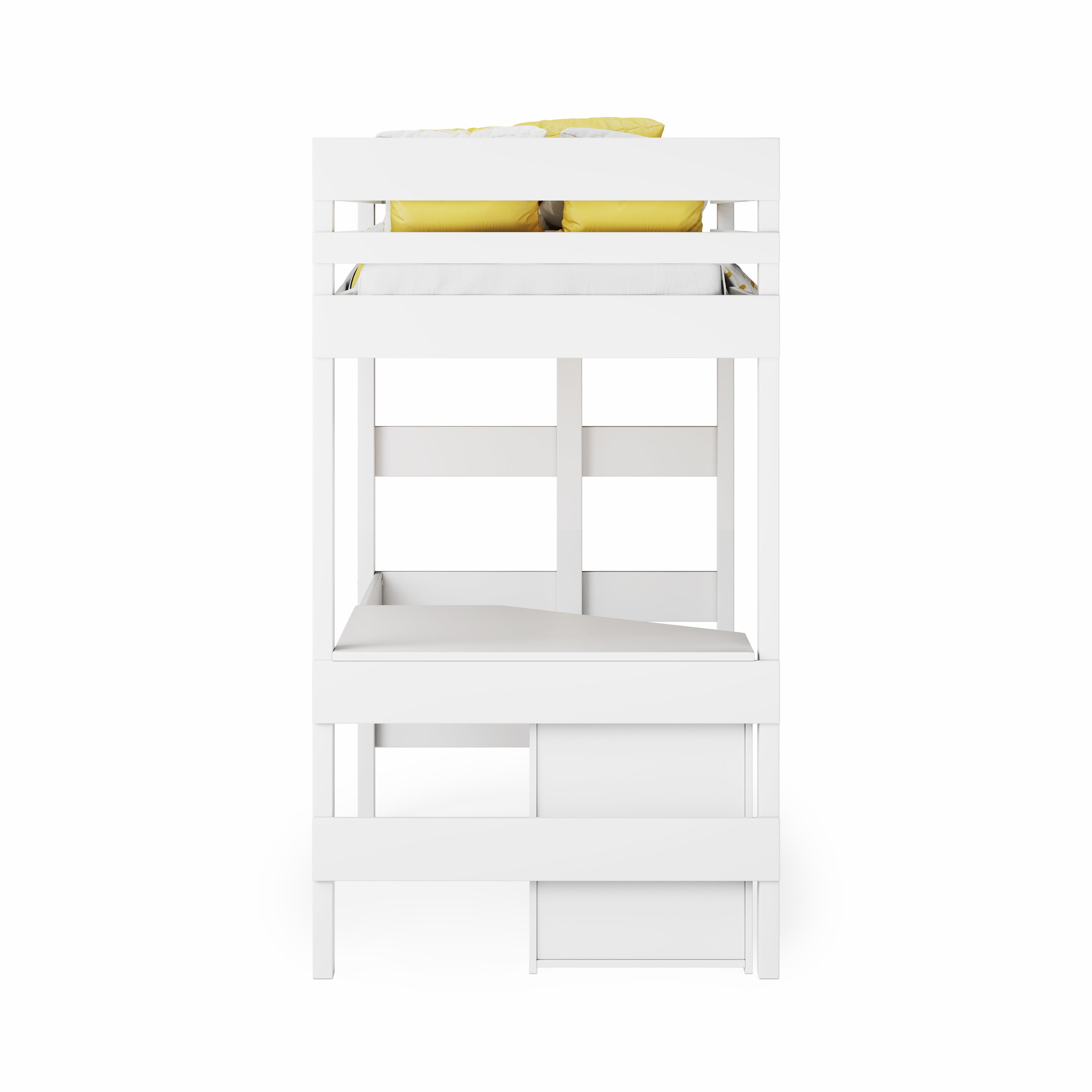 Loft Bed Quad Desk Space Saver