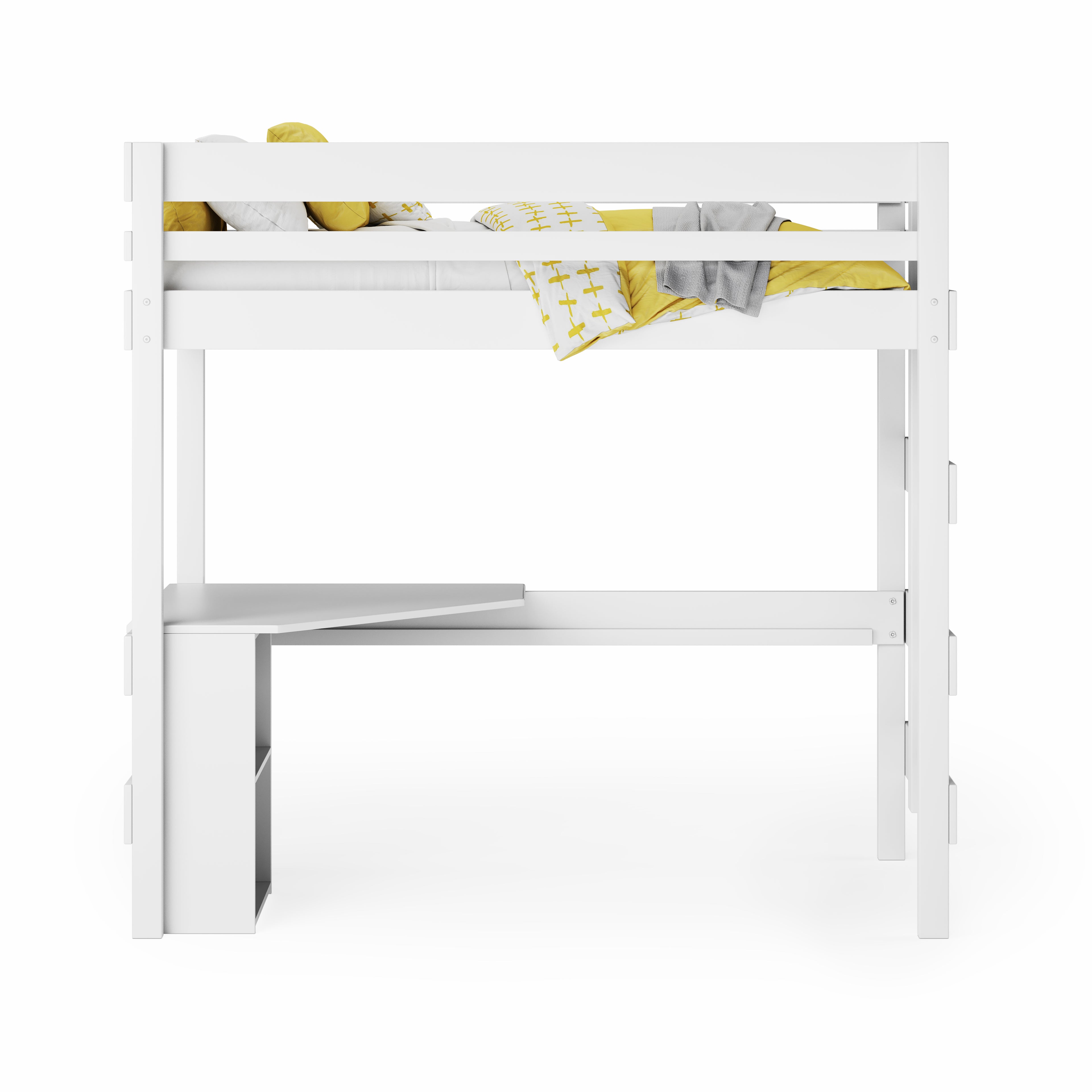 Loft Bed Quad Desk Space Saver