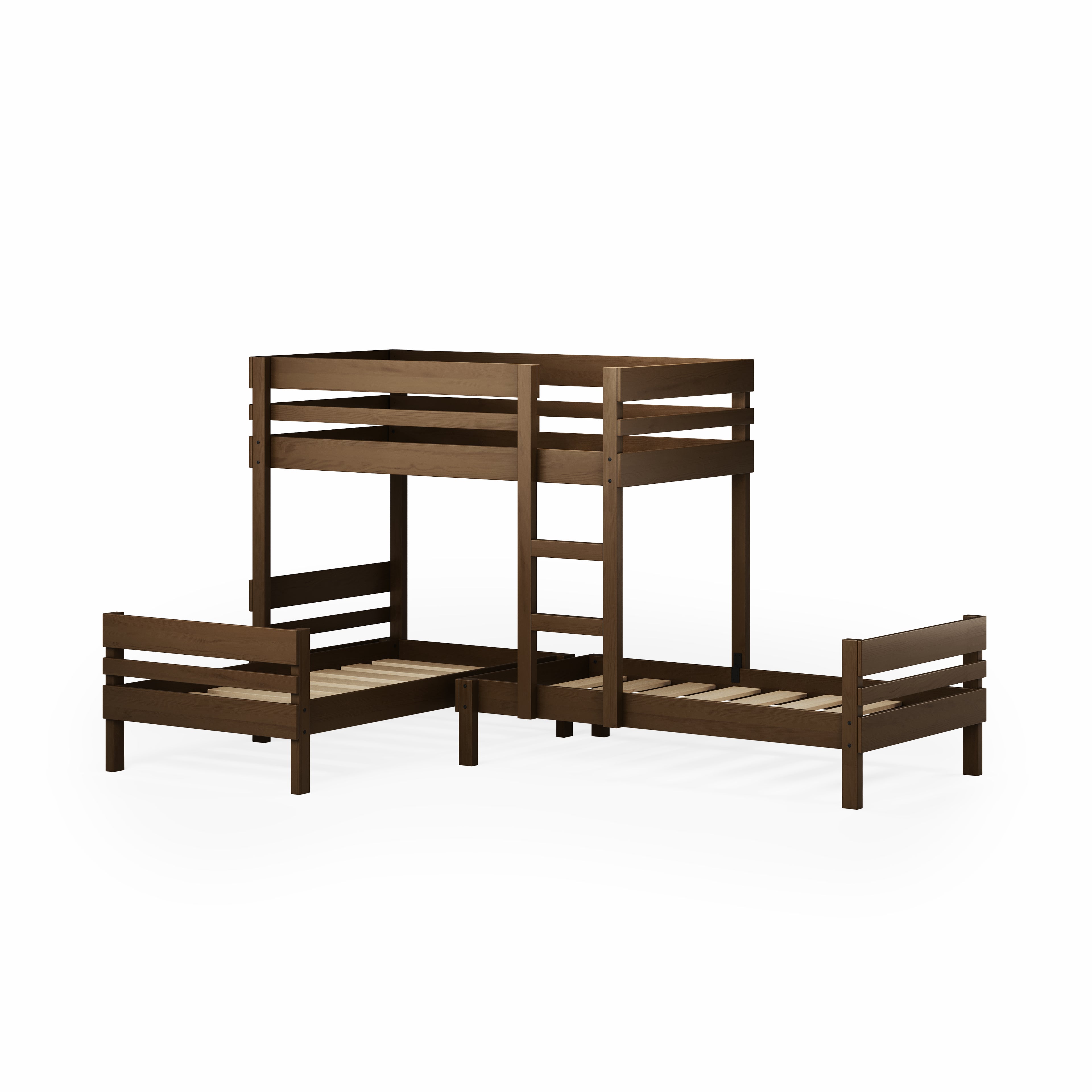 Mid-Line Long-Wall Bunk Bed with Standard Bed