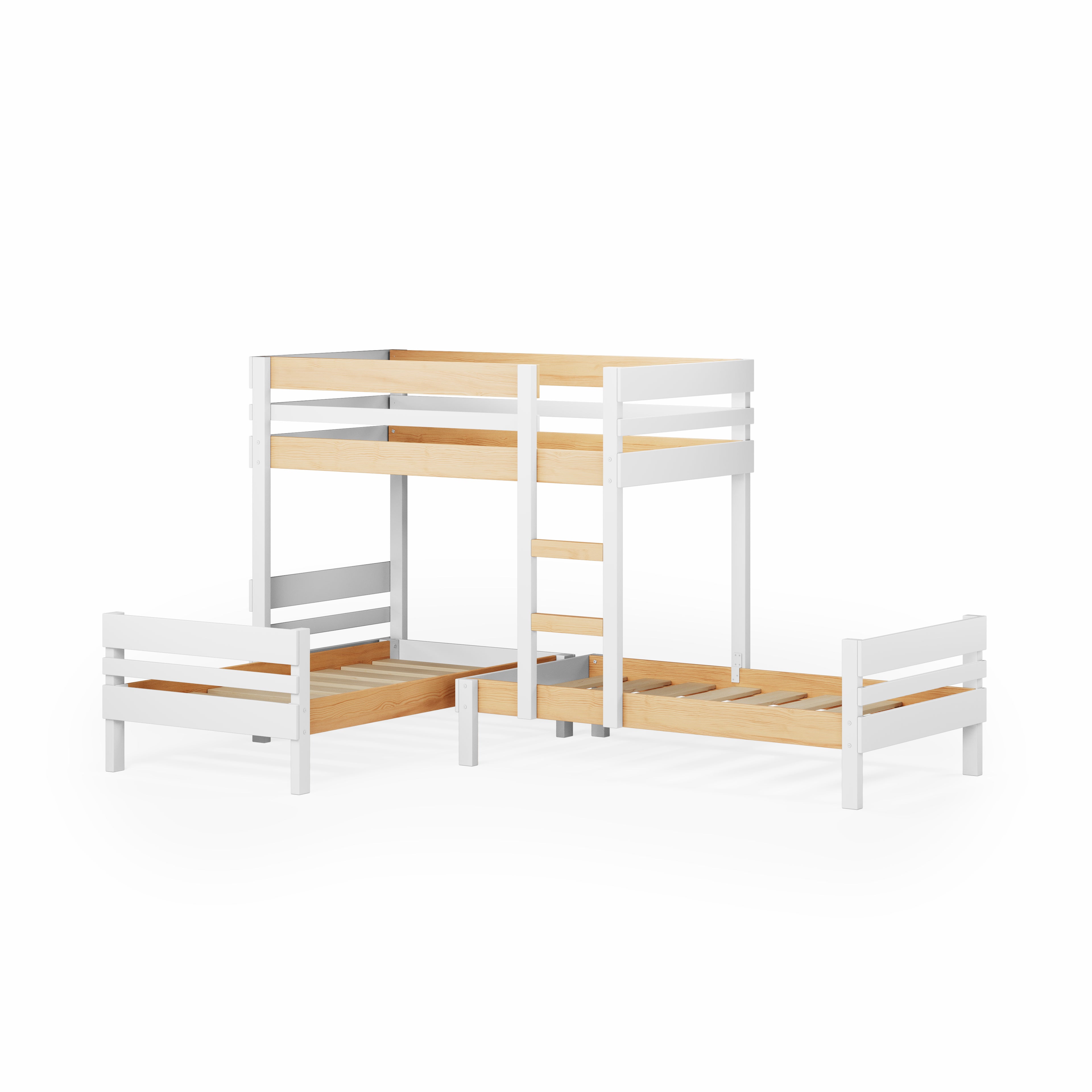 Mid-Line Long-Wall Bunk Bed with Standard Bed