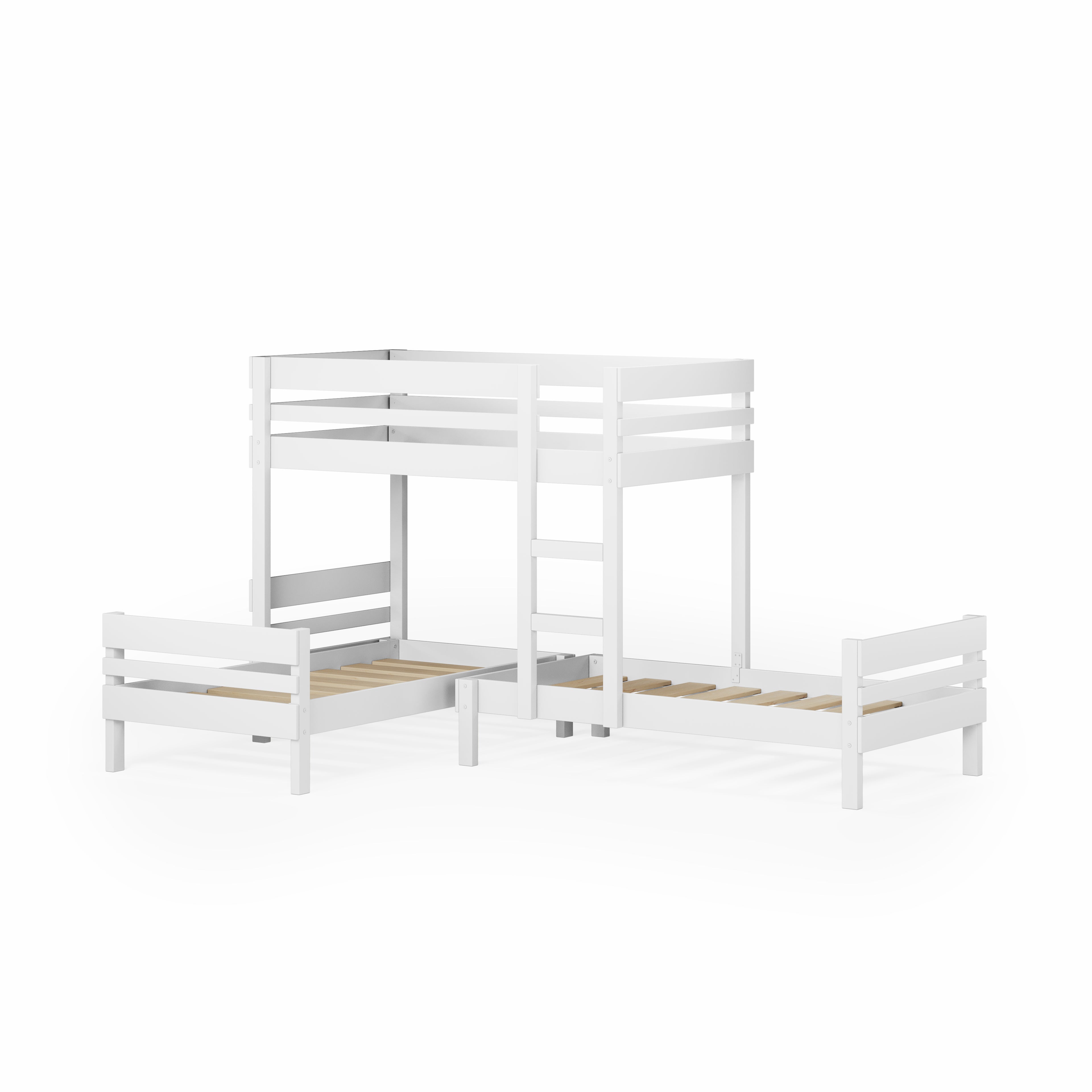 Mid-Line Long-Wall Bunk Bed with Standard Bed