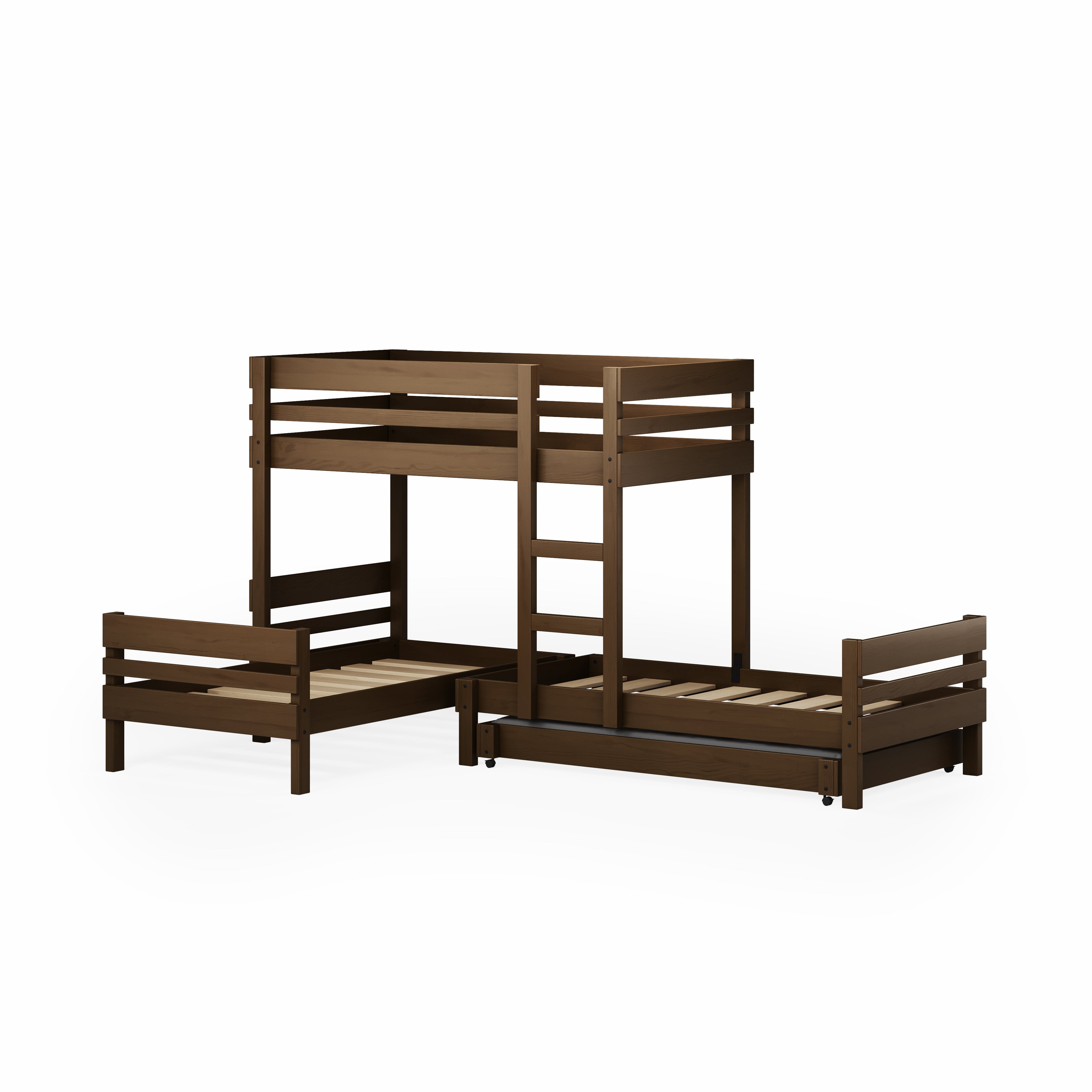 Mid-Line Long-Wall Bunk Bed with Standard Bed