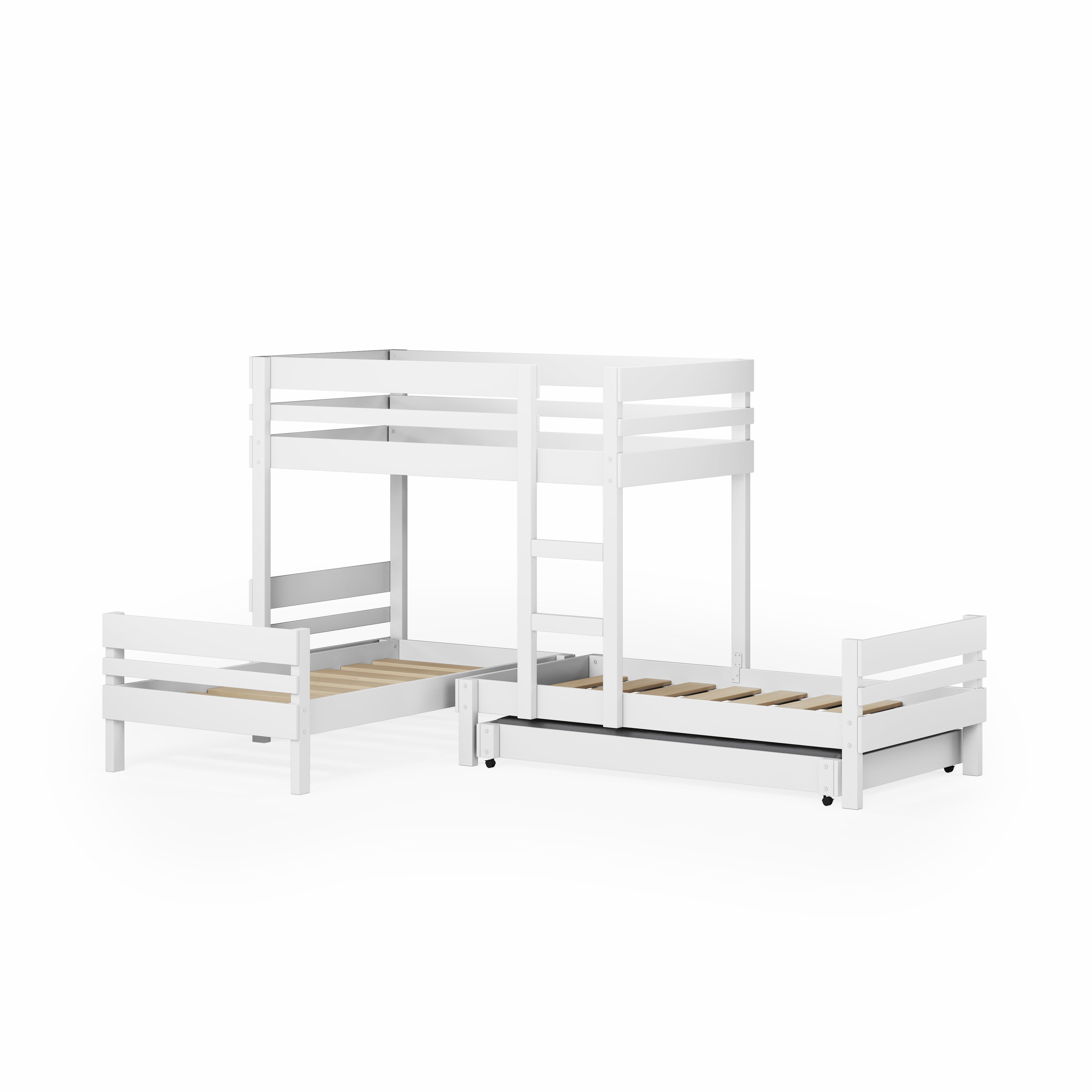 Mid-Line Long-Wall Bunk Bed with Standard Bed