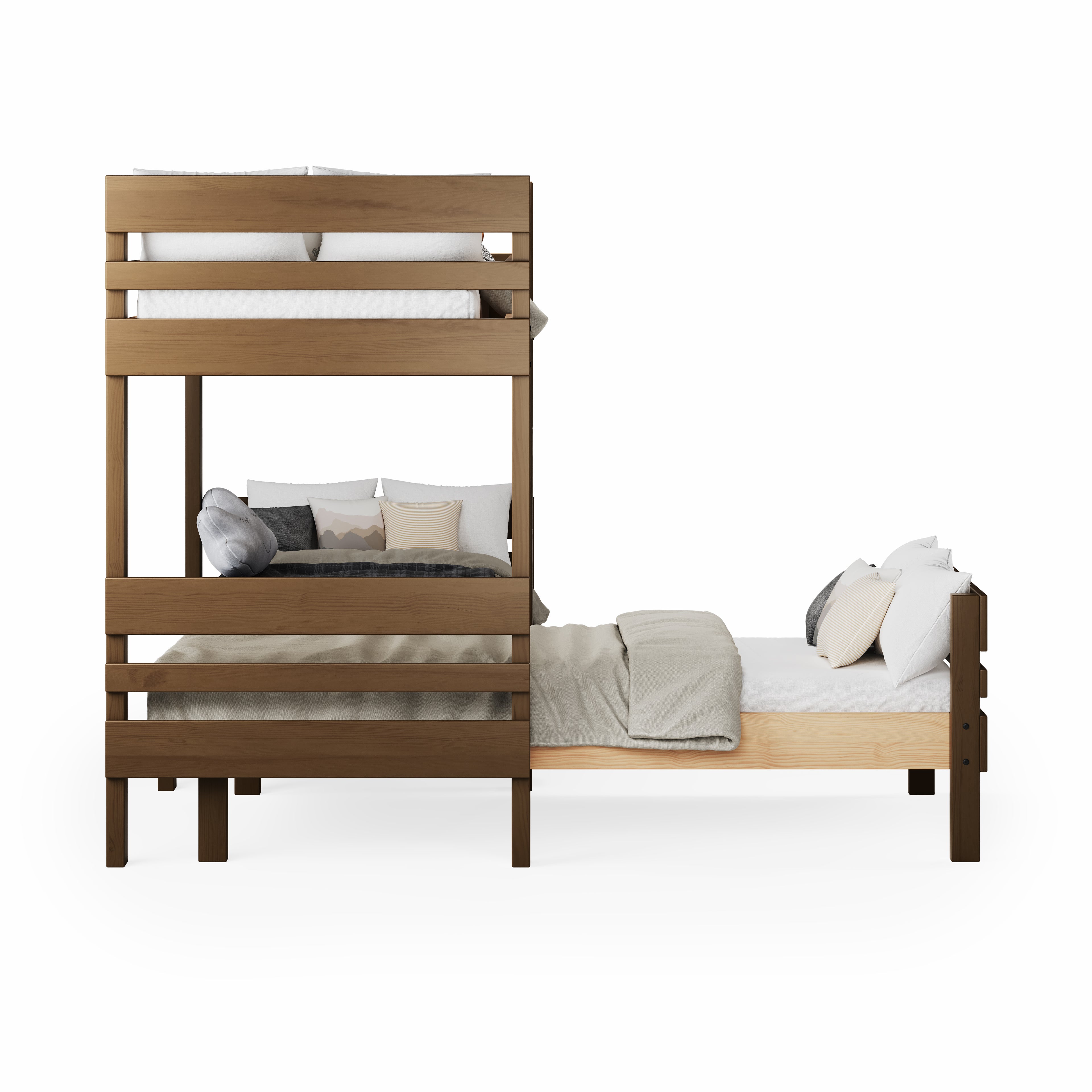 Mid-Line Long-Wall Bunk Bed with Standard Bed