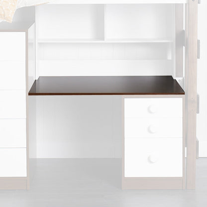 Bench-Desk Top highlighted, elm finish