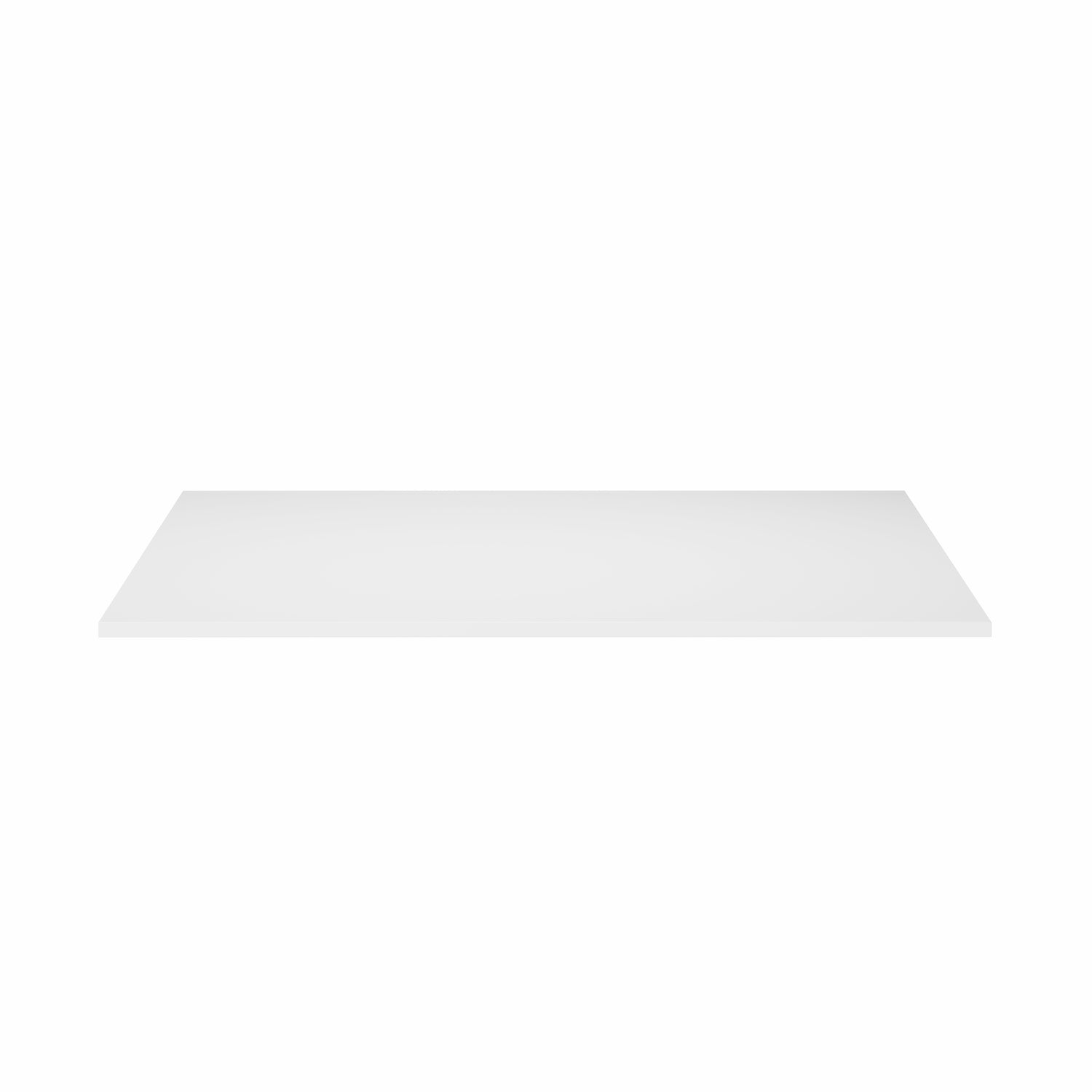 White bench desk top accessory for bunk bed or loft bed, smooth flat surface.