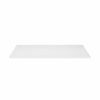 White bench desk top accessory for bunk bed or loft bed, smooth flat surface.