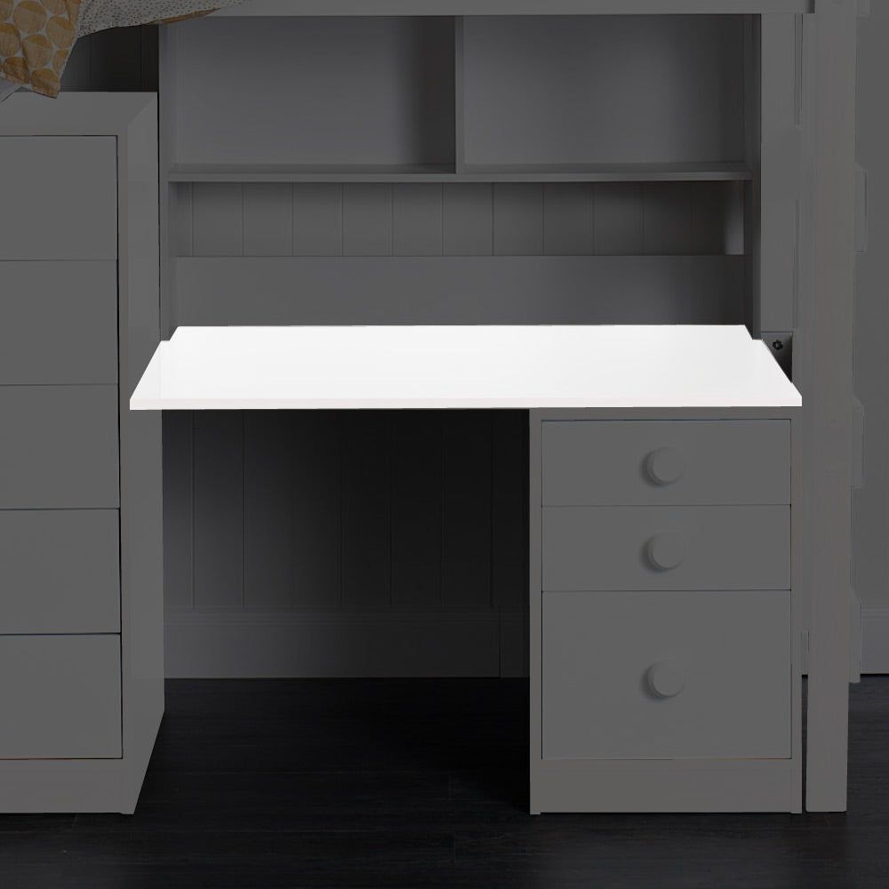 Bench-Desk Top highlighted, white finish