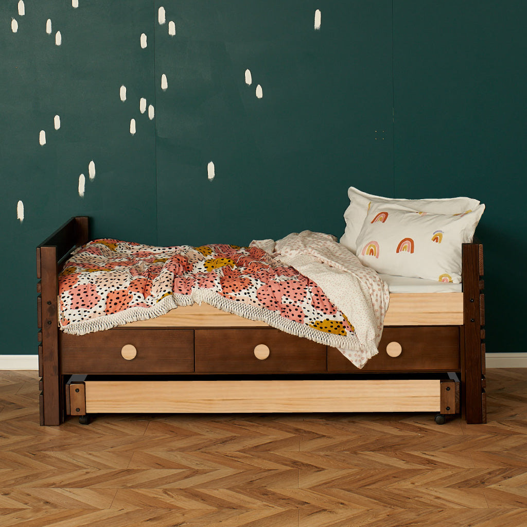 Captain Bed with storage drawers and trundle bed