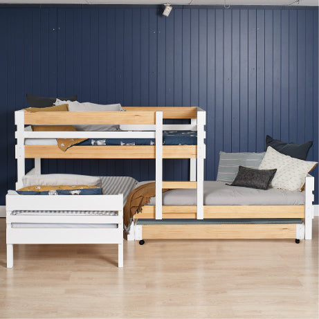 Lo-Line Long-Wall Bunk Bed with Standard Bed