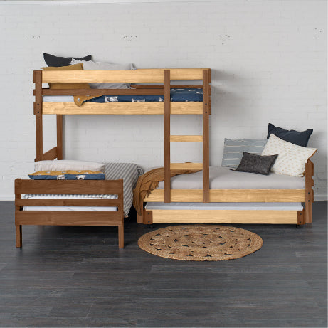 Mid-Line Long-Wall Bunk Bed with Standard Bed
