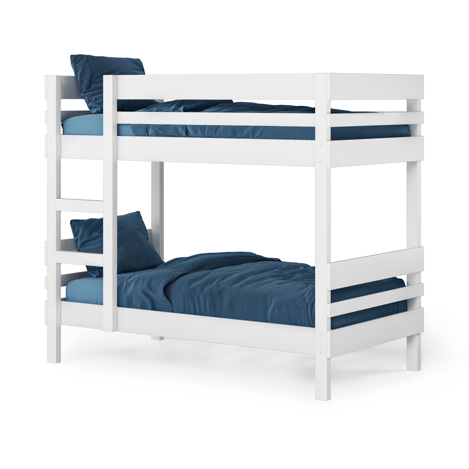 side ladder bunk bed on angle 