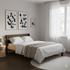 Timber Double bed Canberra light filled bedroom setting