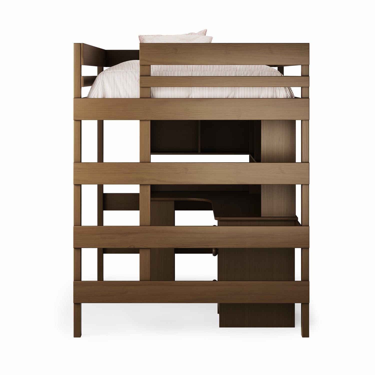 Loft Bed Corner Desk Space Saver