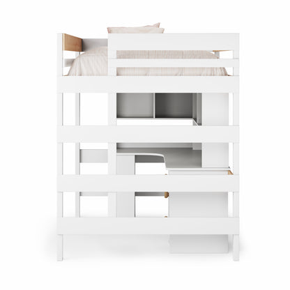 Loft Bed Corner Desk Space Saver