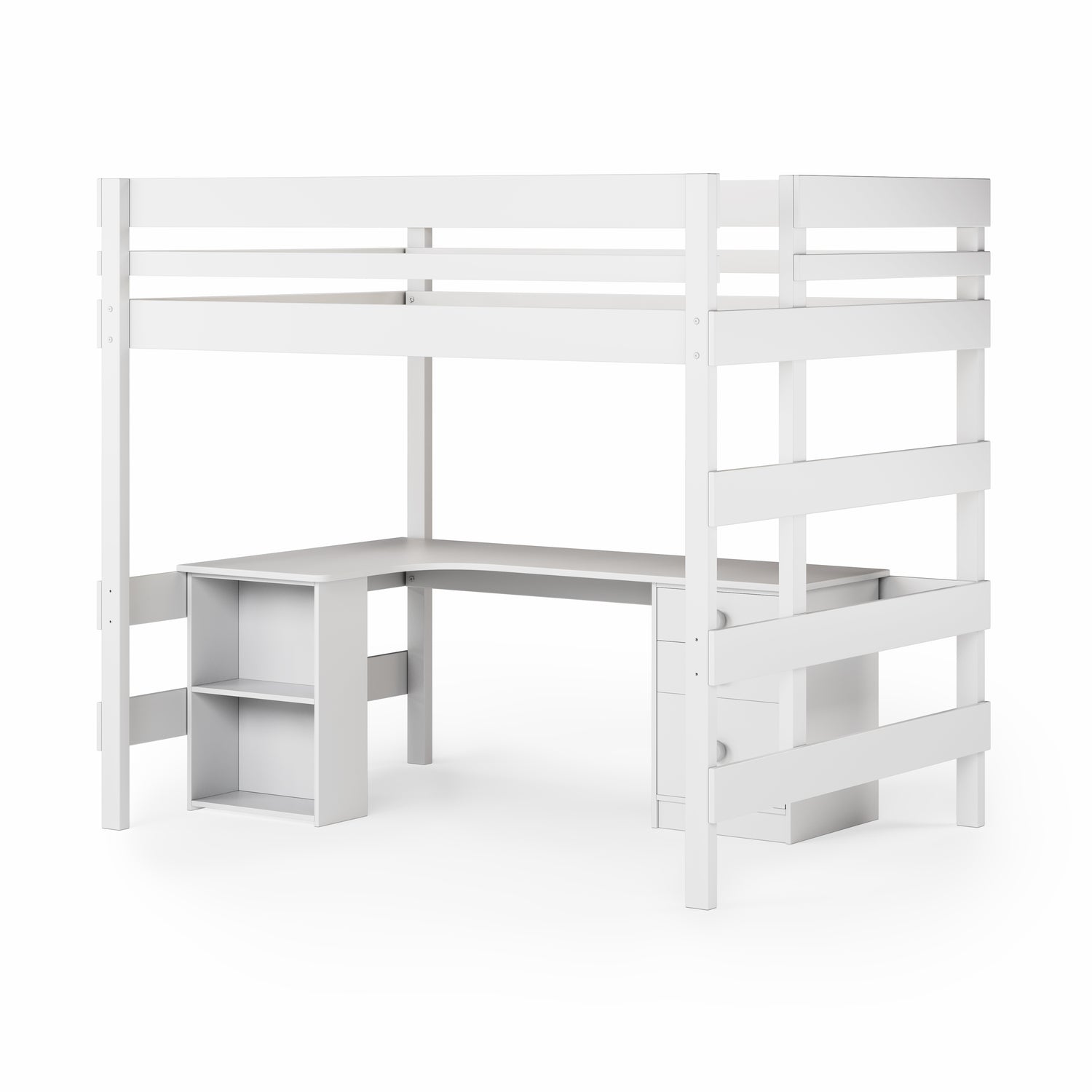 Loft Bed Corner Desk Space Saver