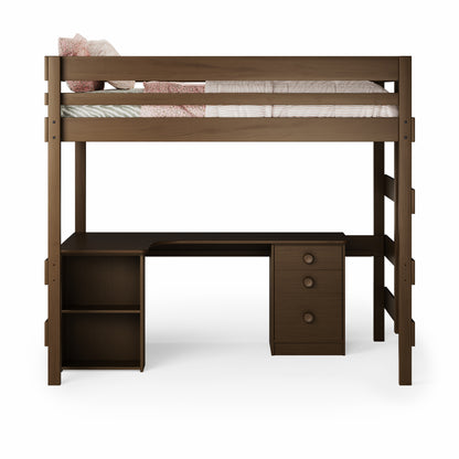 Loft Bed Corner Desk Space Saver