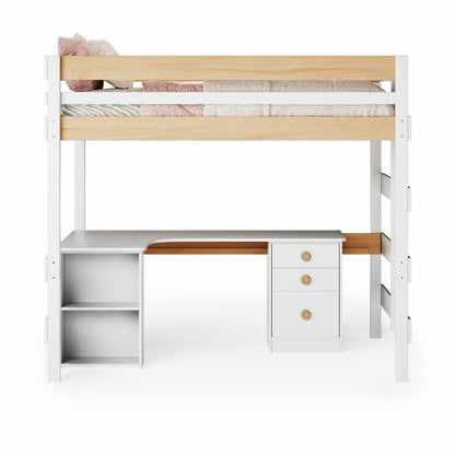 Loft Bed Corner Desk Space Saver