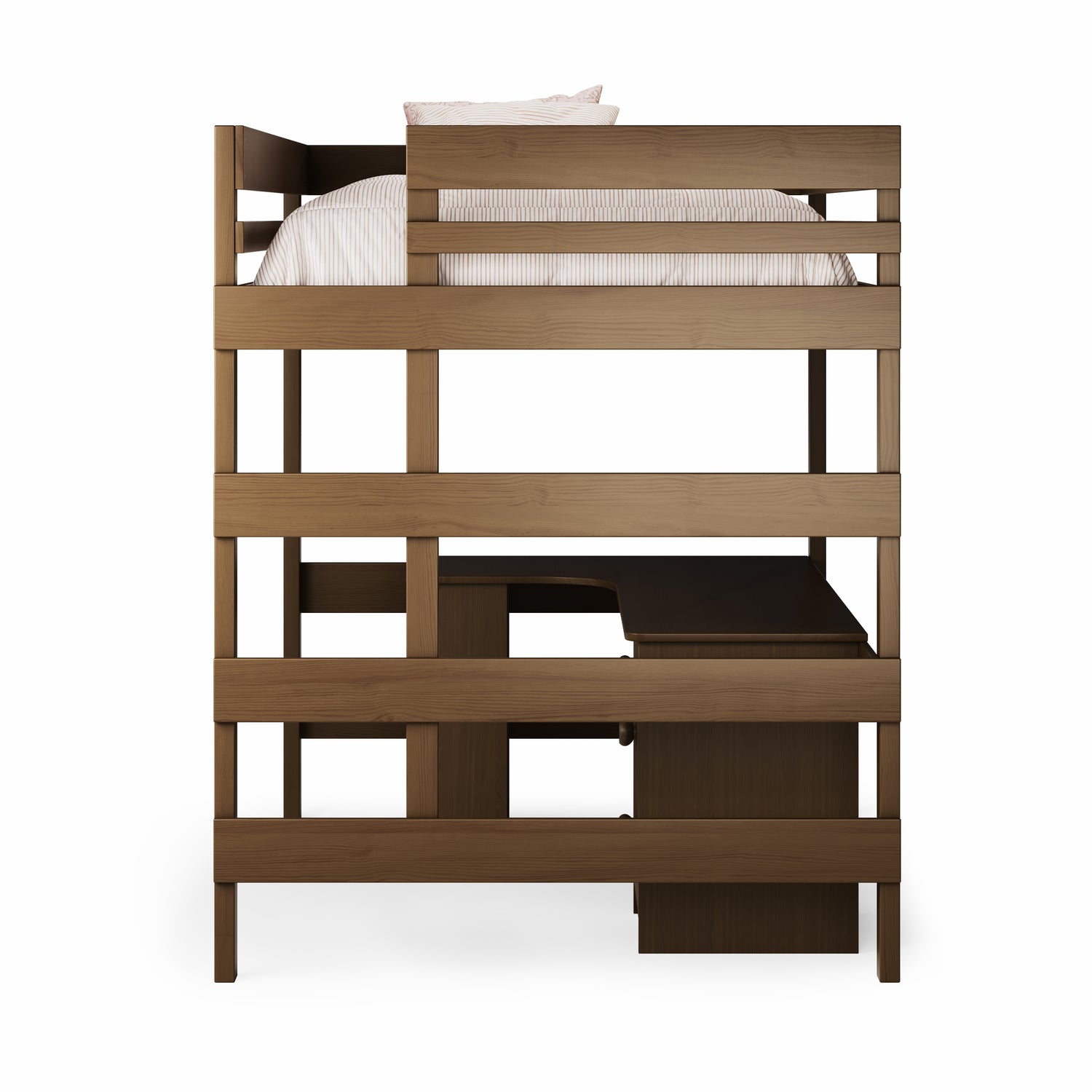 Loft Bed Corner Desk Space Saver