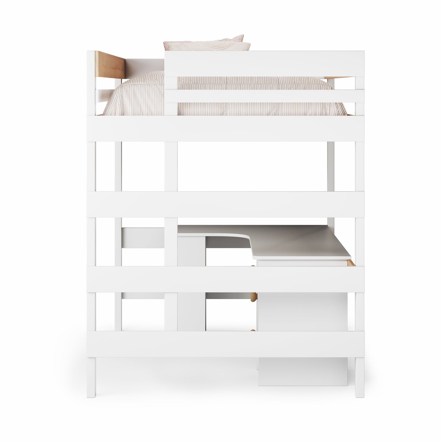 Loft Bed Corner Desk Space Saver