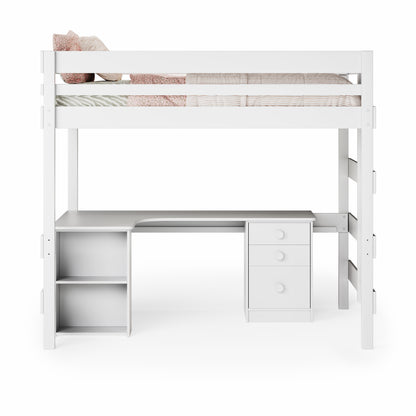 Loft Bed Corner Desk Space Saver
