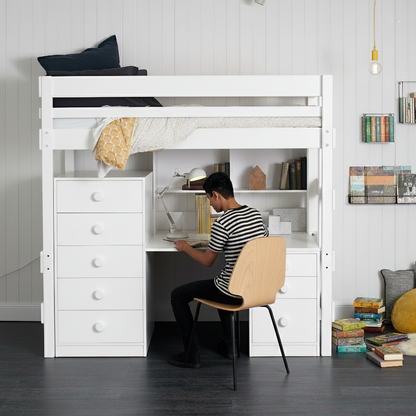 Loft Bed Bench Desk Space Saver