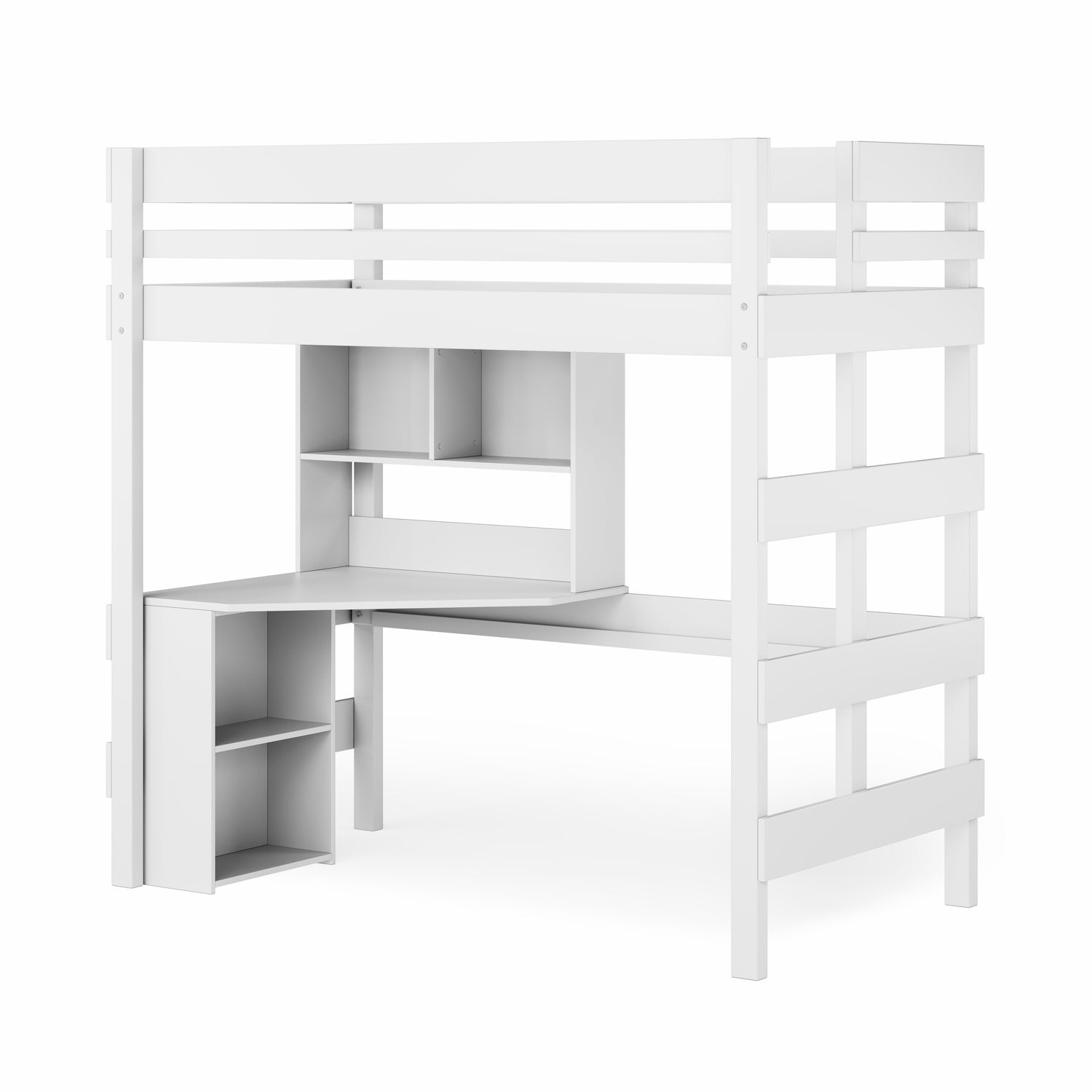 Loft Bed Quad Desk Space Saver