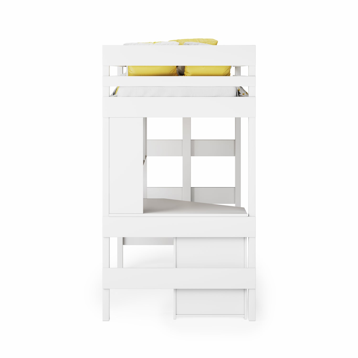 Loft Bed Quad Desk Space Saver