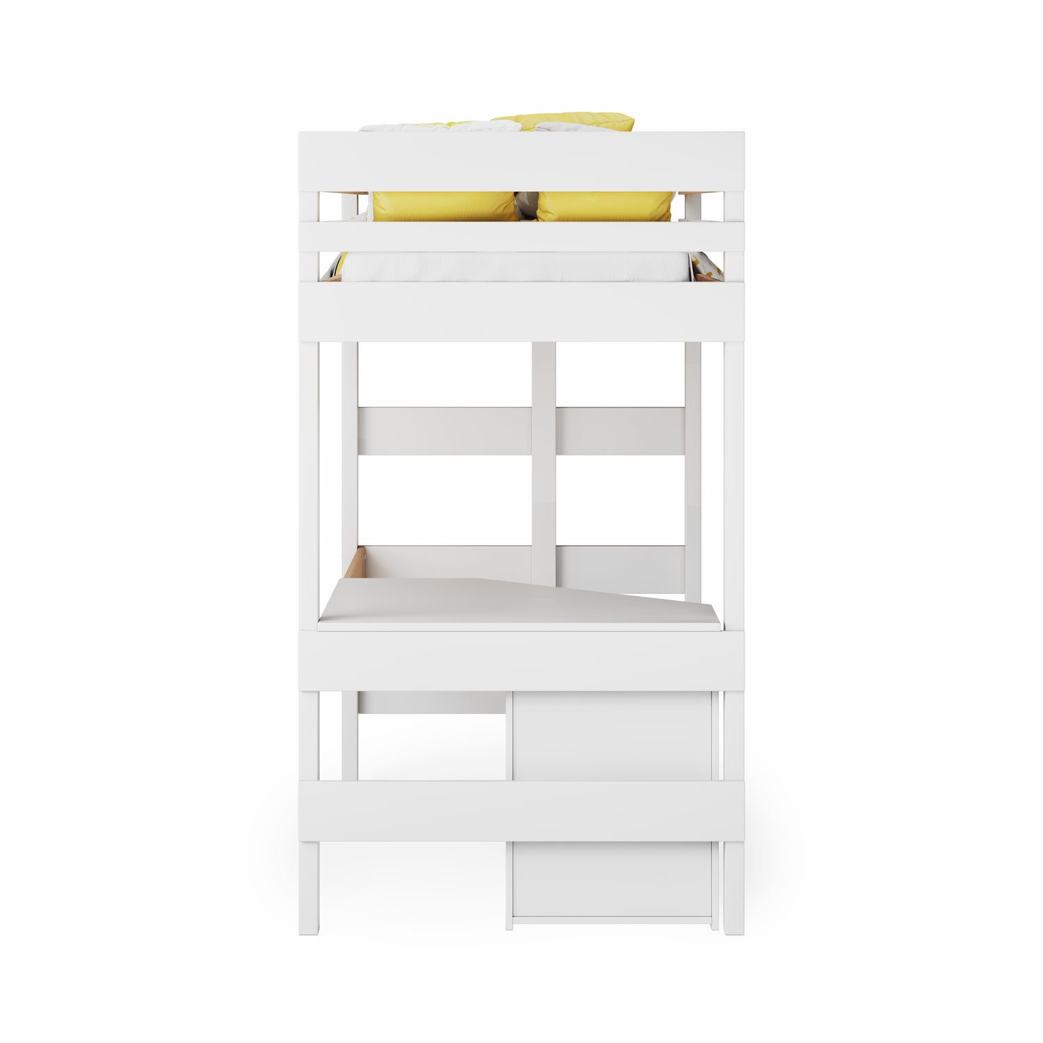 Loft Bed Quad Desk Space Saver