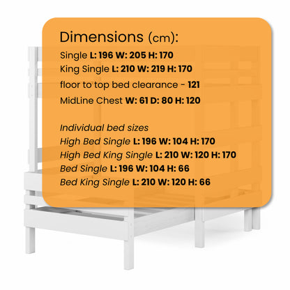 Mid-Line Corner Bunk Beds