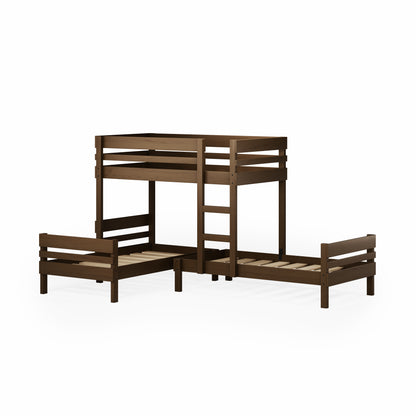 Mid-Line Long-Wall Bunk Bed with Standard Bed