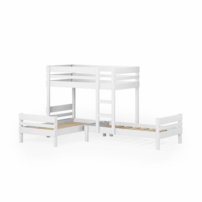 Mid-Line Long-Wall Bunk Bed with Standard Bed