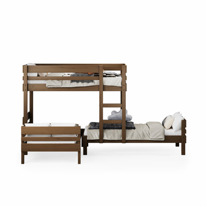 Mid-Line Long-Wall Bunk Bed with Standard Bed