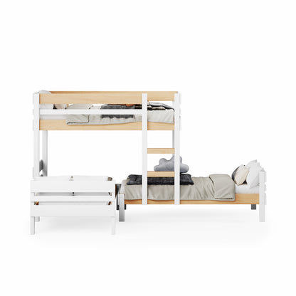 Mid-Line Long-Wall Bunk Bed with Standard Bed