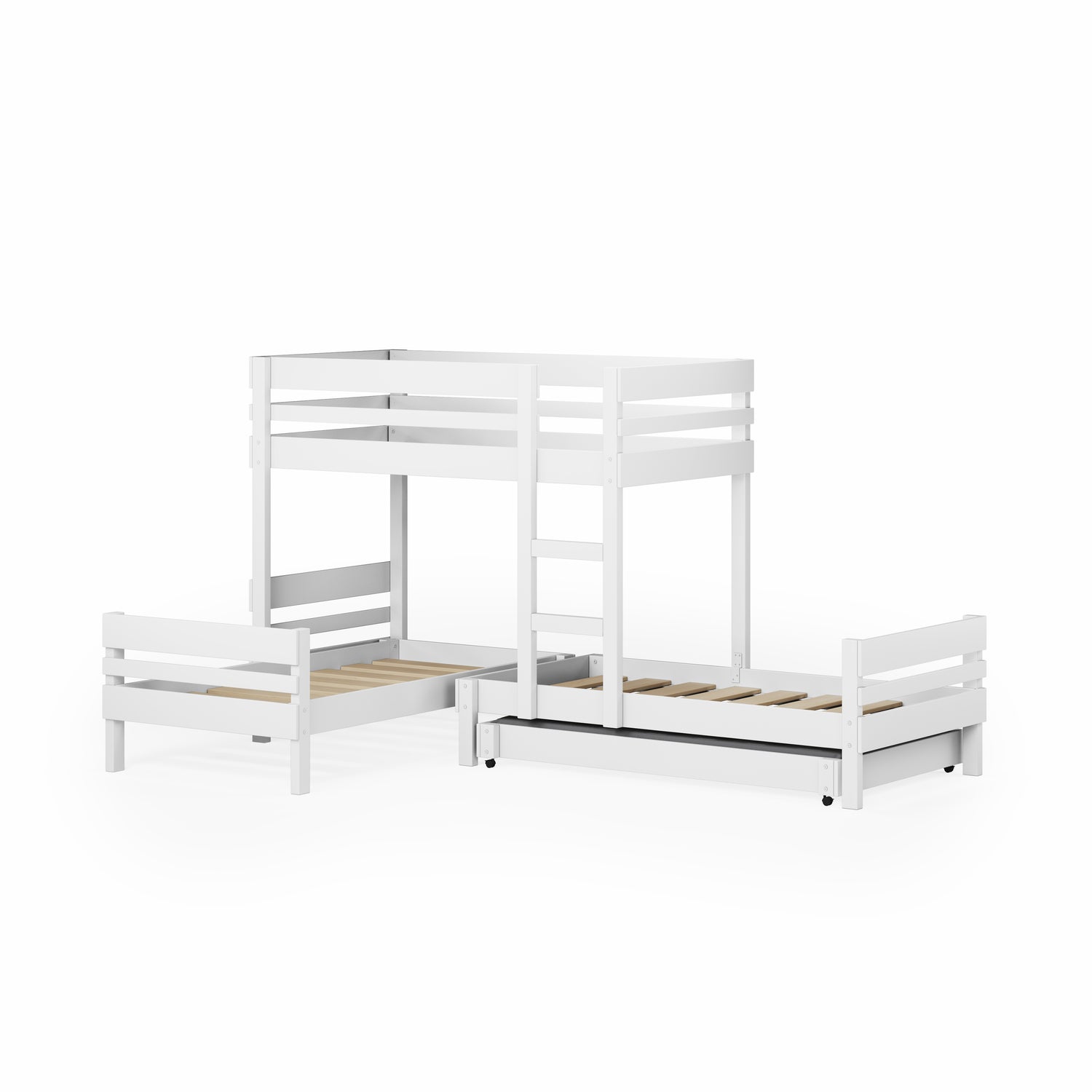 Mid-Line Long-Wall Bunk Bed with Standard Bed